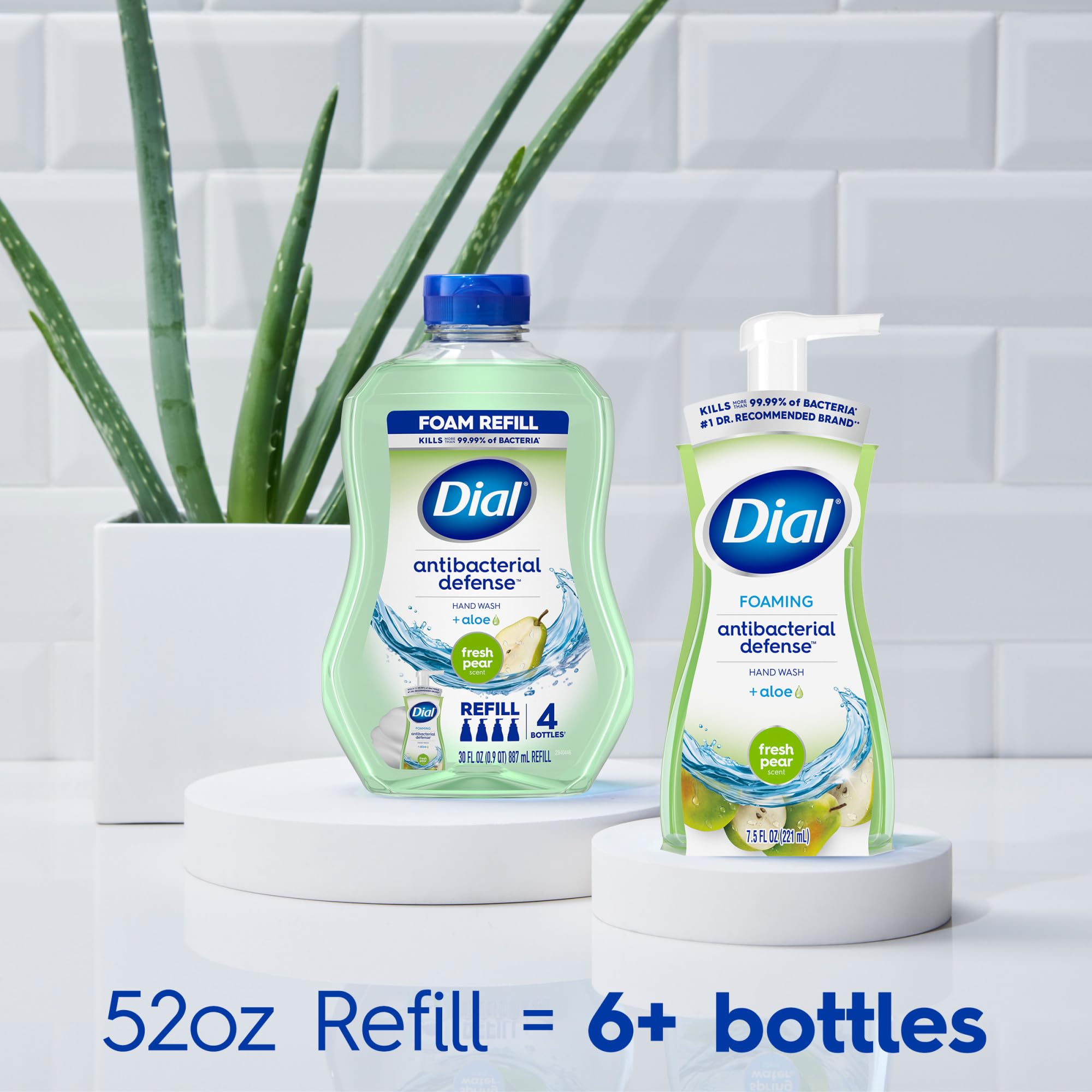 Foto 7 pulgar | Dial De Recarga De Jabón De Manos Antibacteriano Fresh Pear, 1,5 L (paquete De 2) - Venta Internacional.