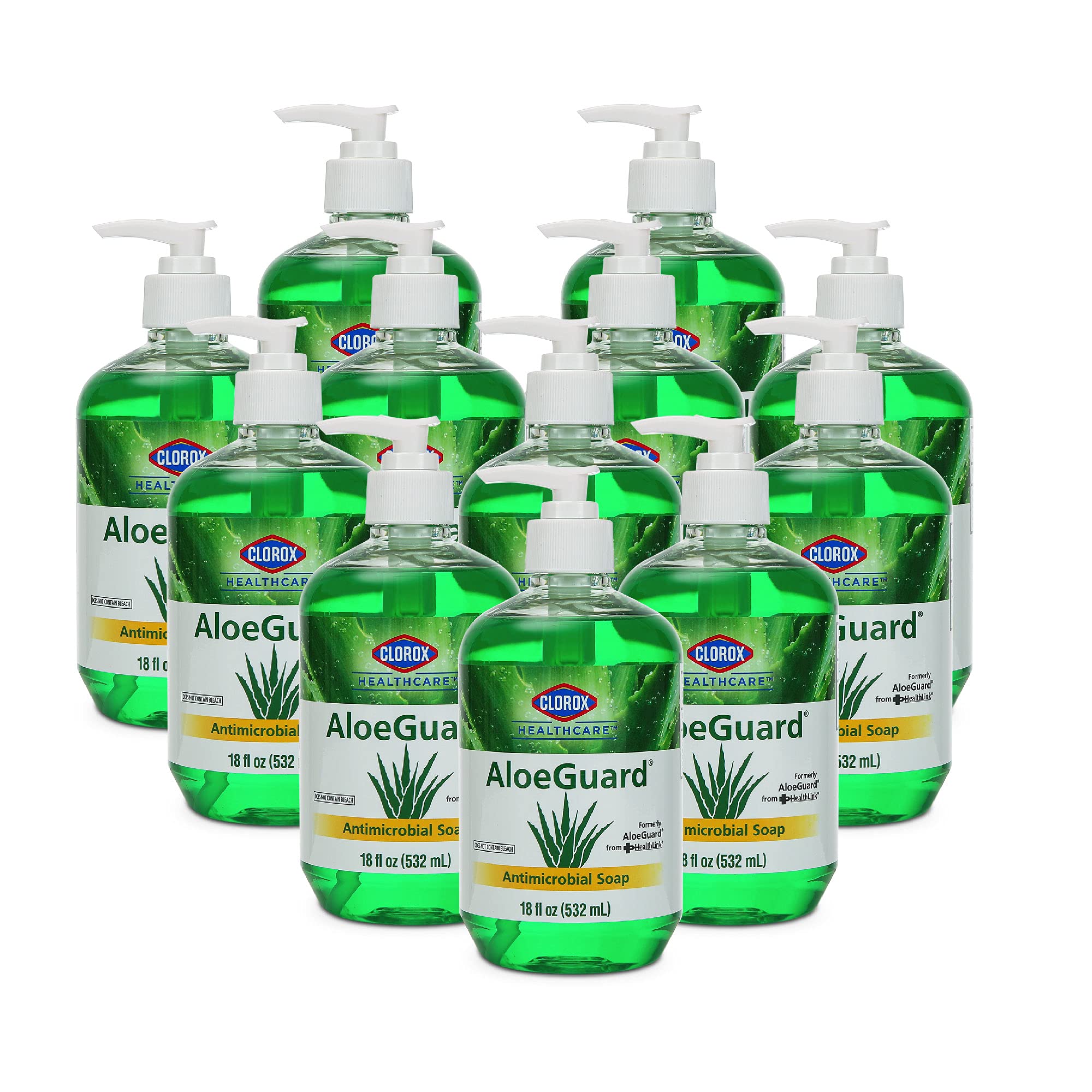 Foto 2 pulgar | Jabón De Manos Clorox Healthcare Aloeguard Aloe Vera 540ml X12 - Venta Internacional.