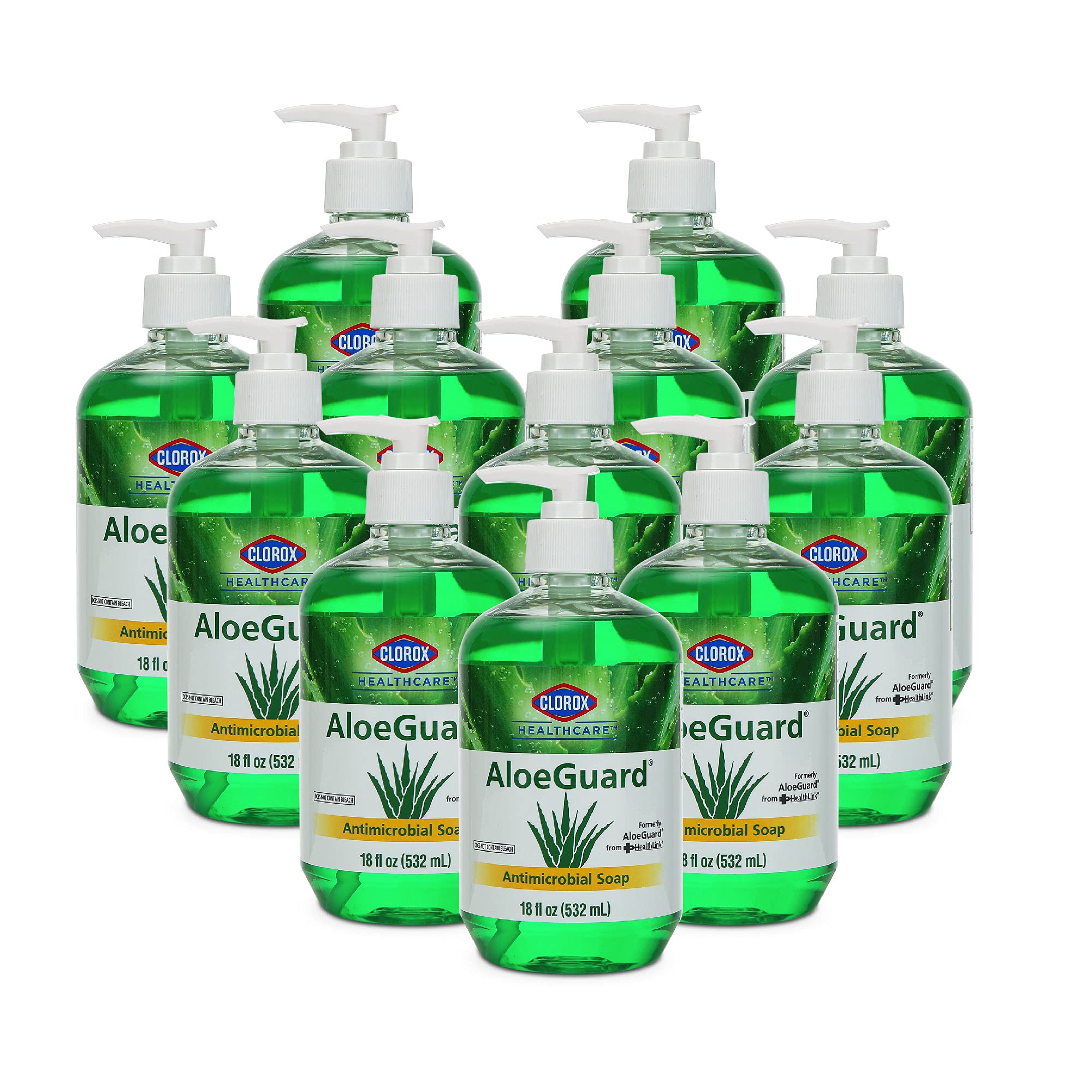 Jabón De Manos Clorox Healthcare Aloeguard Aloe Vera 540ml X12 - Venta Internacional.