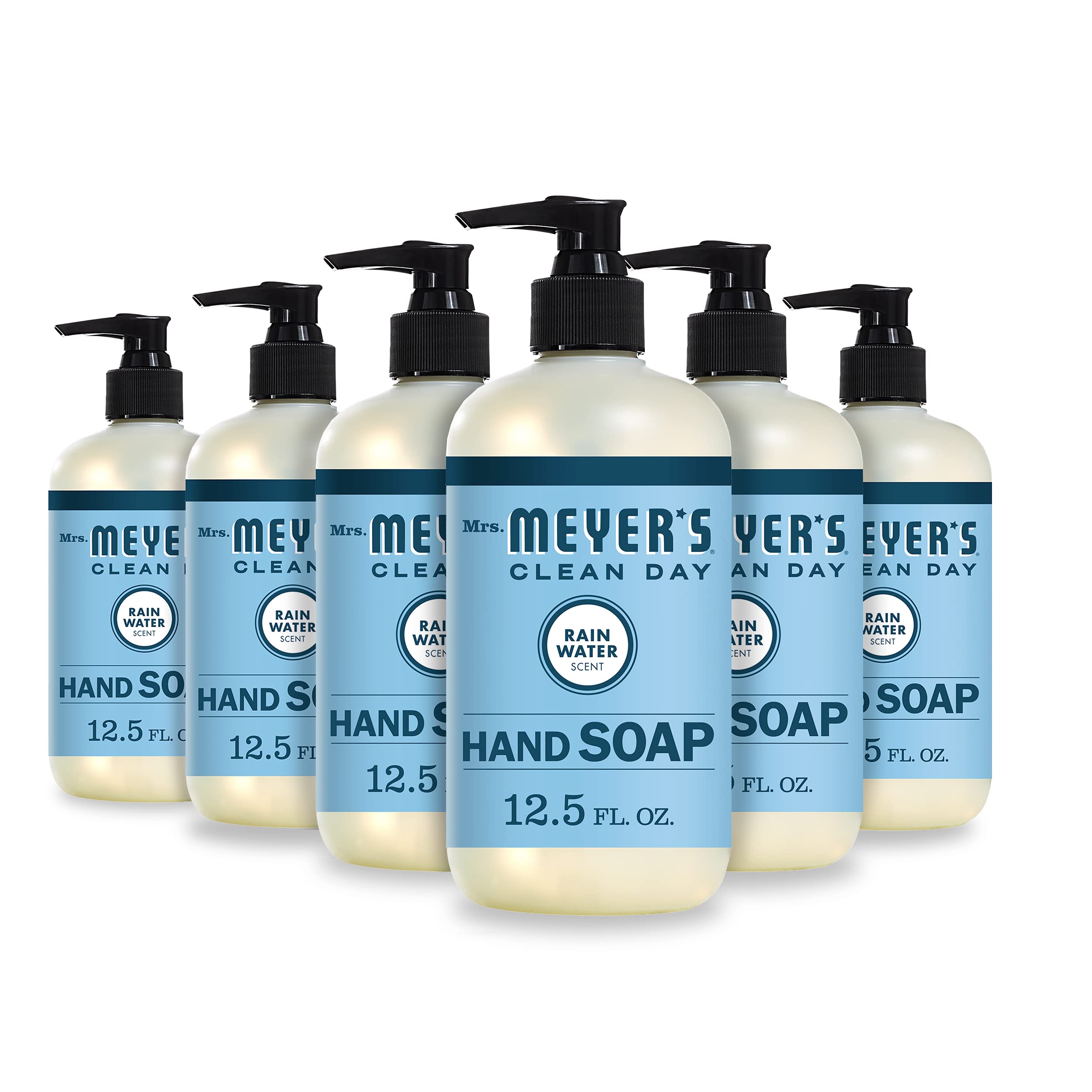 Foto 2 pulgar | Jabón De Manos Mrs. Meyer's Clean Day Rain Water 370 Ml, Paquete De 6 - Venta Internacional.