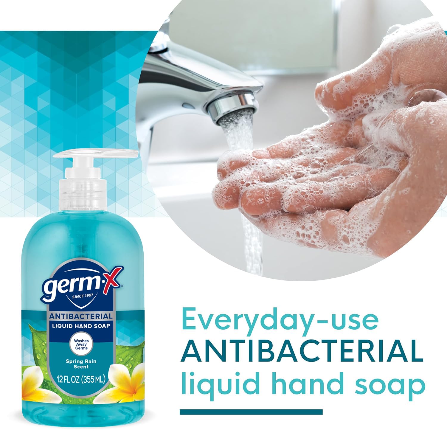 Foto 3 | Jabón De Manos Germ-x Antibacteriano Hidratante 360 Ml X4 - Venta Internacional.