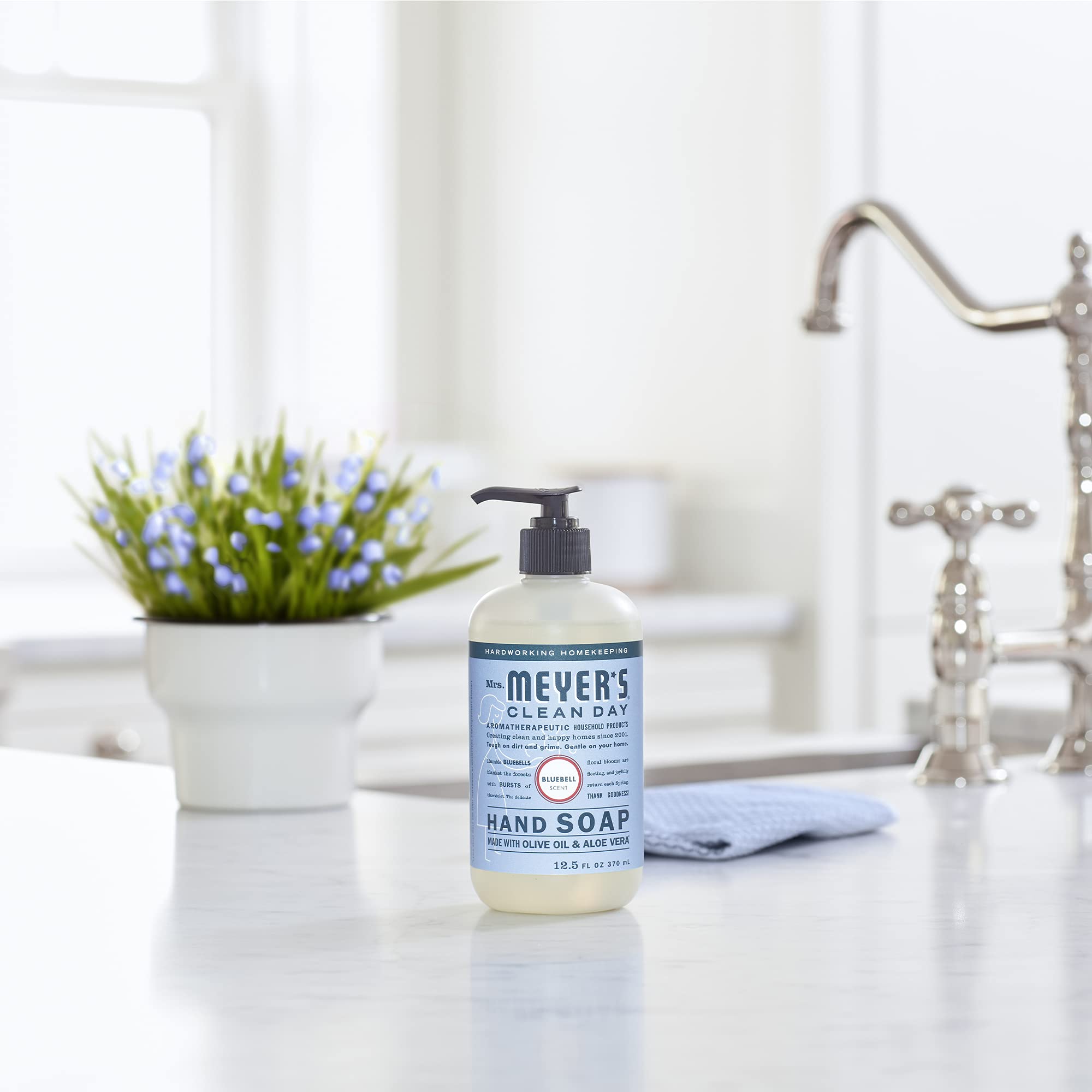 Foto 6 | Jabón De Manos Mrs. Meyer's Clean Day Bluebell 370 Ml, Paquete De 6 - Venta Internacional.
