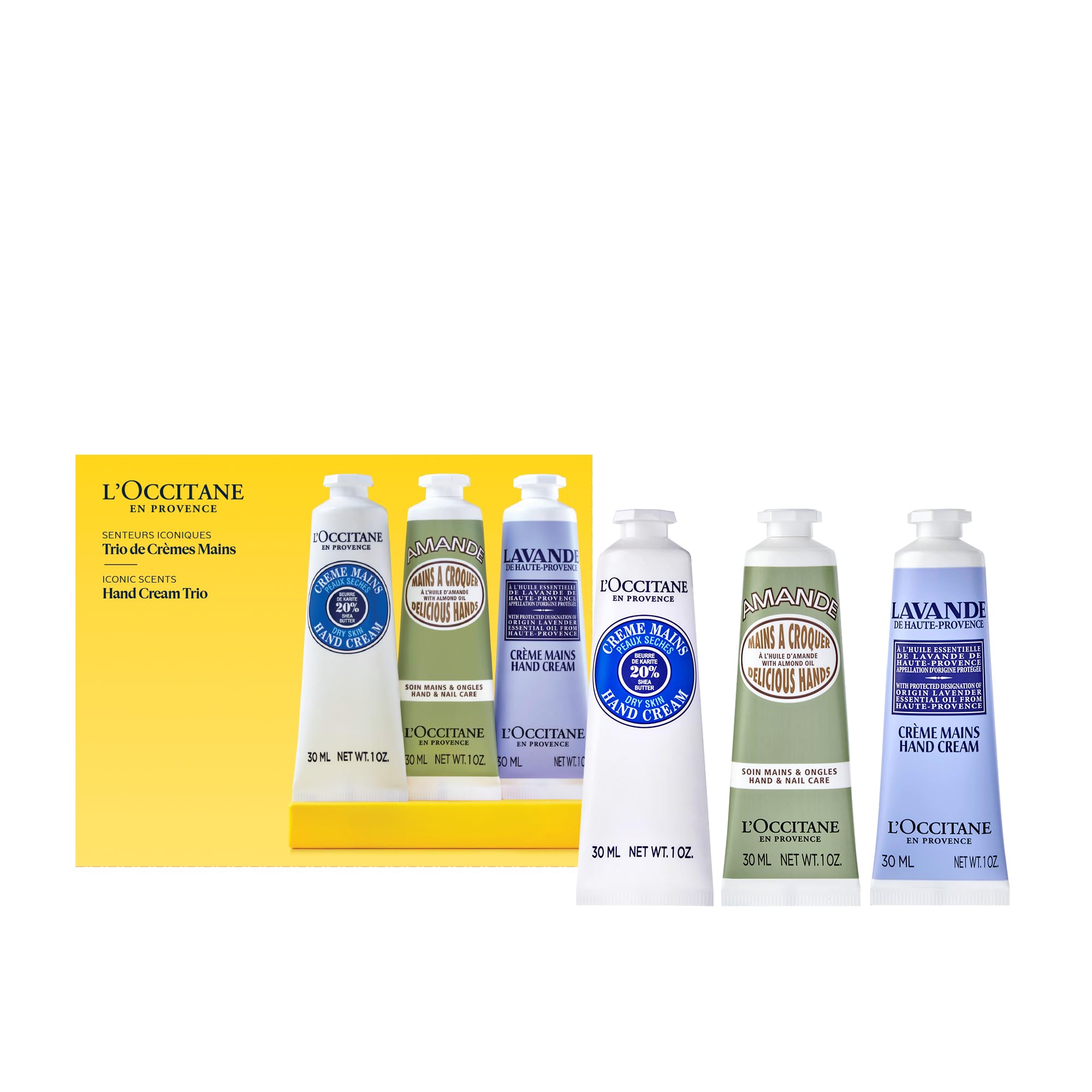 Set De Crema De Manos L'occitane Hidratante Shea Almond Lavender - Venta Internacional.