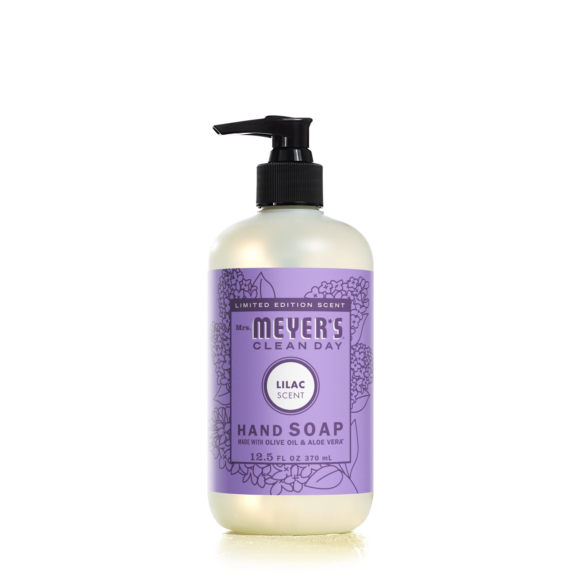 Jabón De Manos Mrs. Meyer's Clean Day Lilac 370 Ml Con Aceites Esenciales - Venta Internacional.