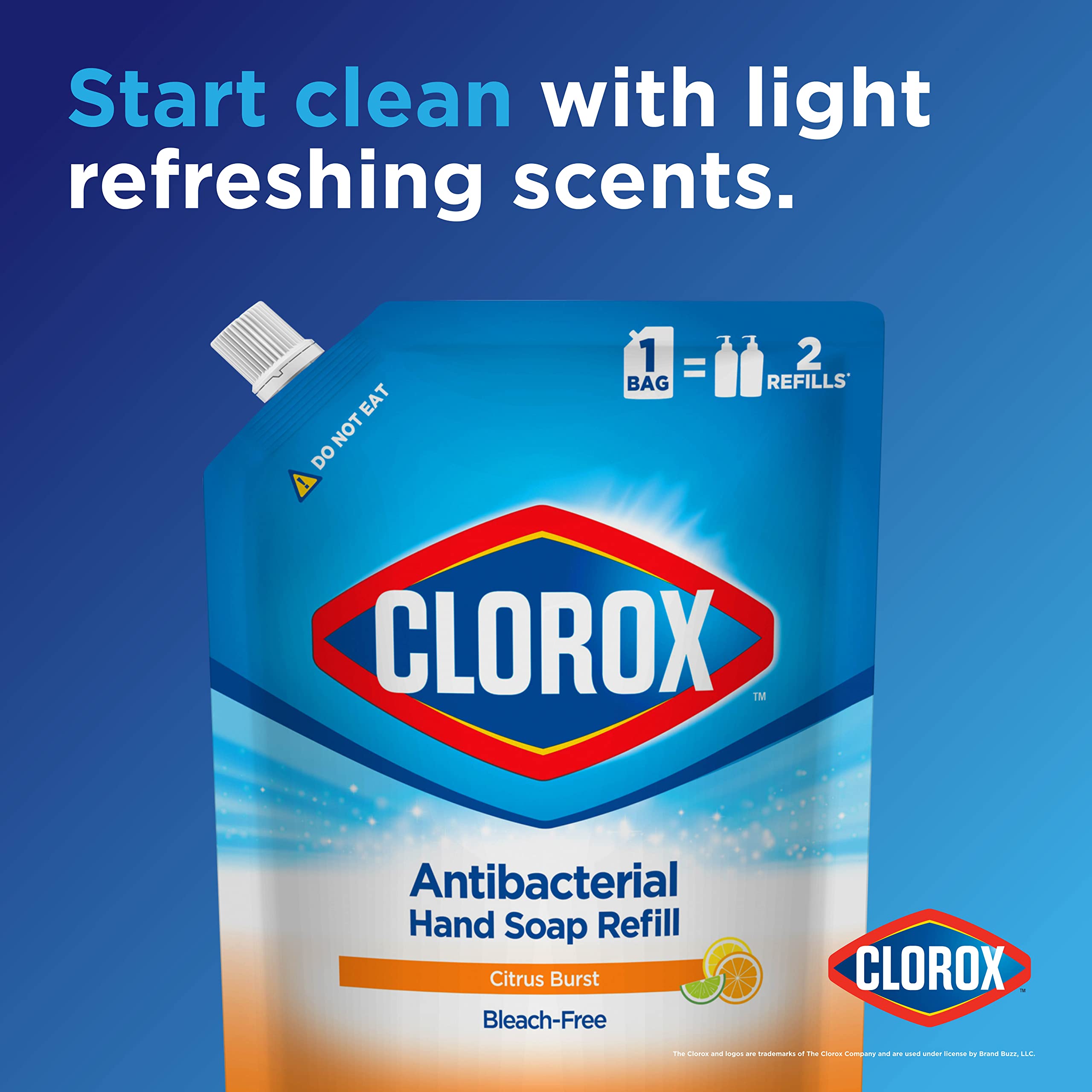 Foto 3 pulgar | Recambio De Jabón De Manos Clorox Antibacterial 1l Citrus Burst Scent - Venta Internacional.