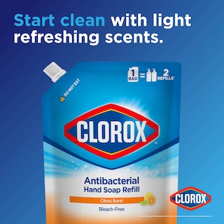Foto 2 | Recambio De Jabón De Manos Clorox Antibacterial 1l Citrus Burst Scent - Venta Internacional.