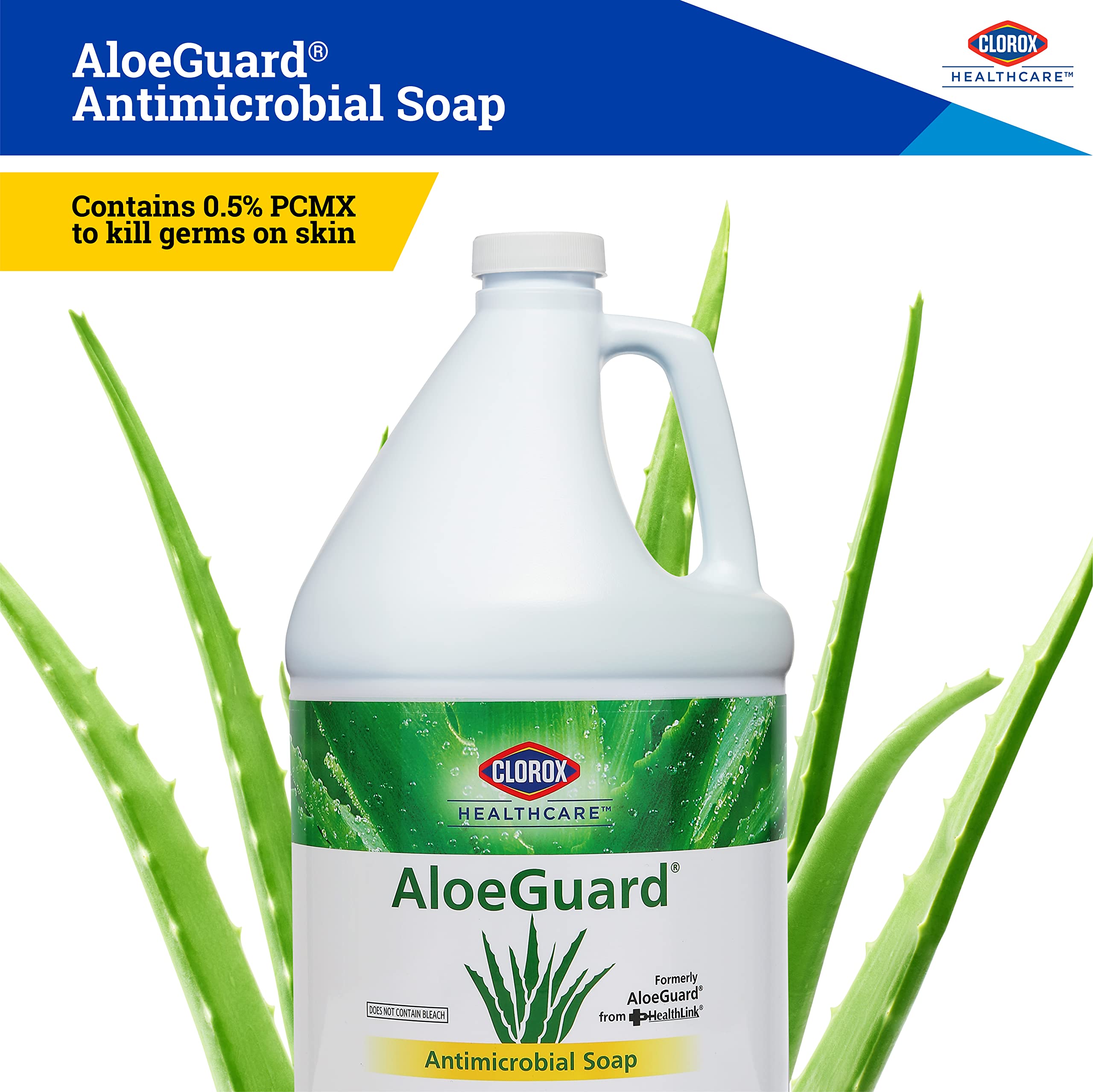 Foto 2 | Jabón Antimicrobiano Para Manos Clorox Healthcare Aloeguard 4l X4 - Venta Internacional.