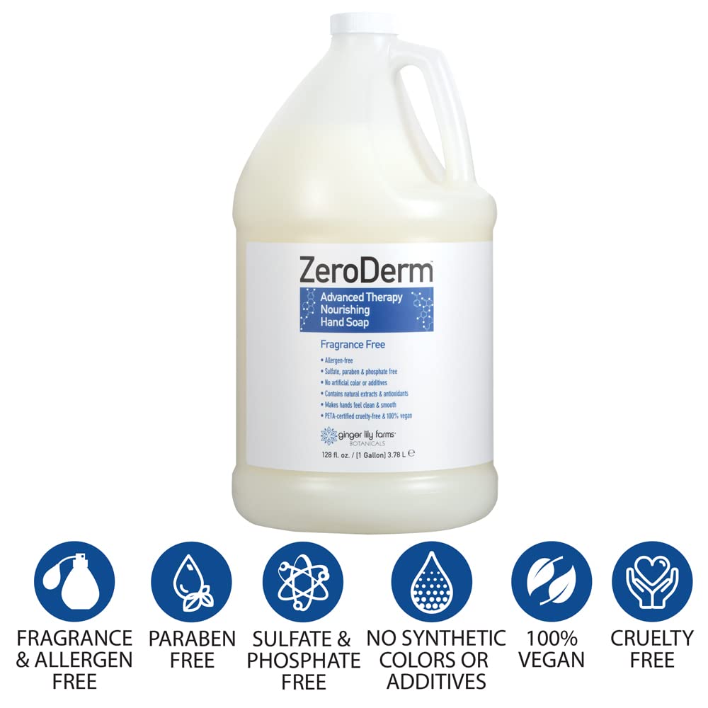 Foto 3 | Recambio De Jabón Líquido Para Manos Ginger Lily Farms Zeroderm 3.8l - Venta Internacional.