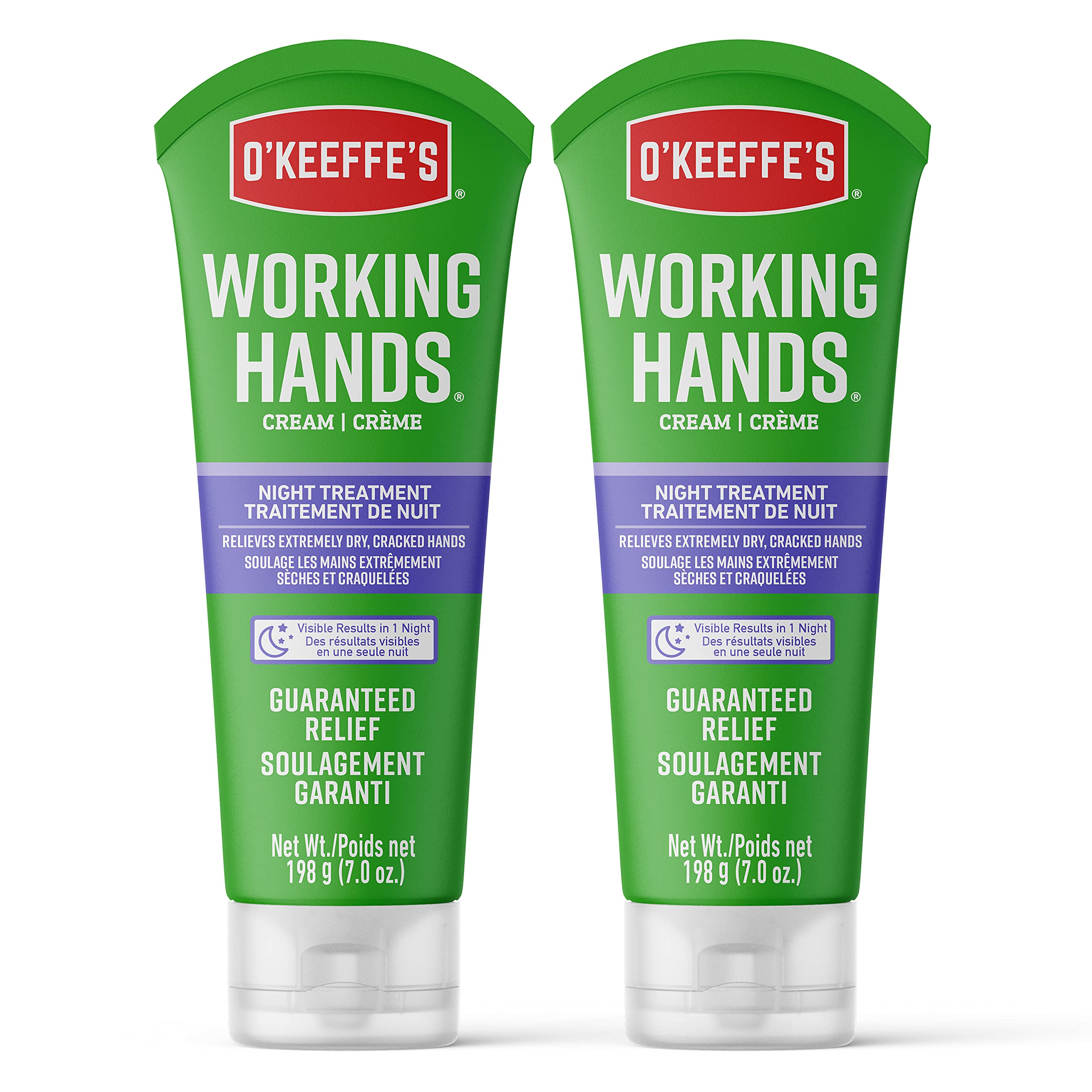 Foto 2 pulgar | Crema De Manos O'keeffe's Working Hands Night Treatment 200 Ml (x2) - Venta Internacional.