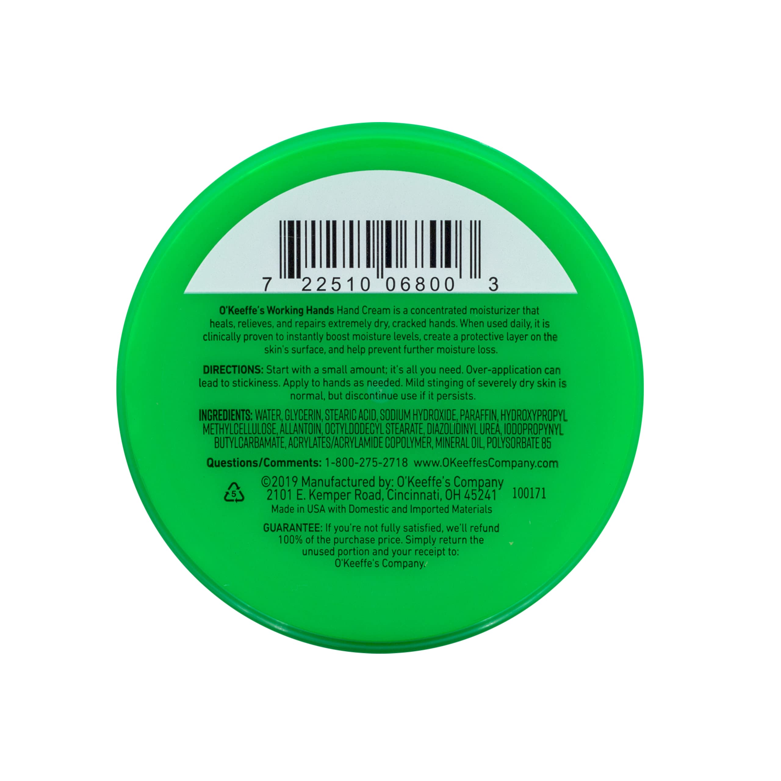 Foto 5 | Crema De Manos O'keeffe's Working Hands 200 Ml (paquete De 12) - Venta Internacional.