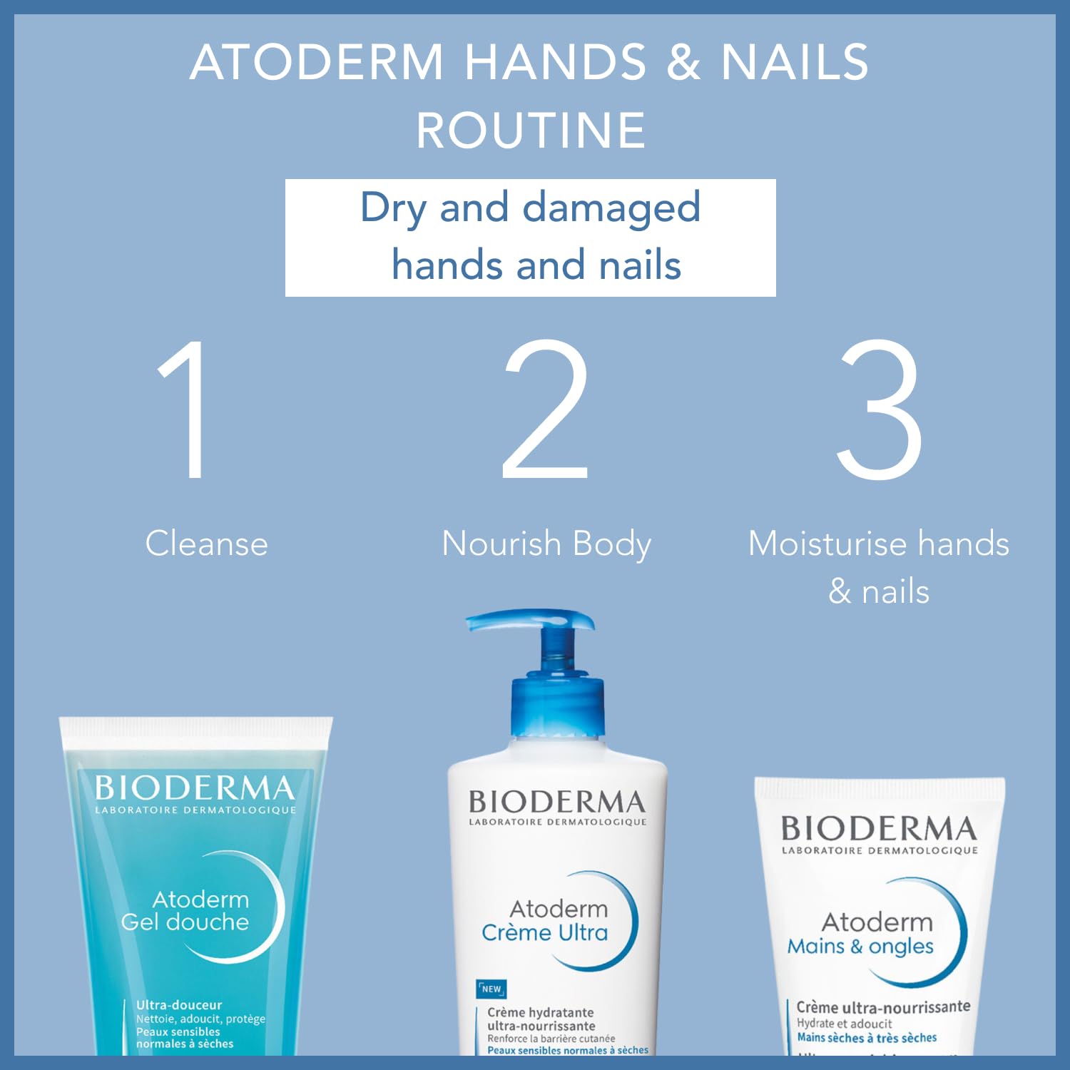 Foto 5 pulgar | Crema De Manos Y Uñas Bioderma Atoderm 50ml - Venta Internacional.