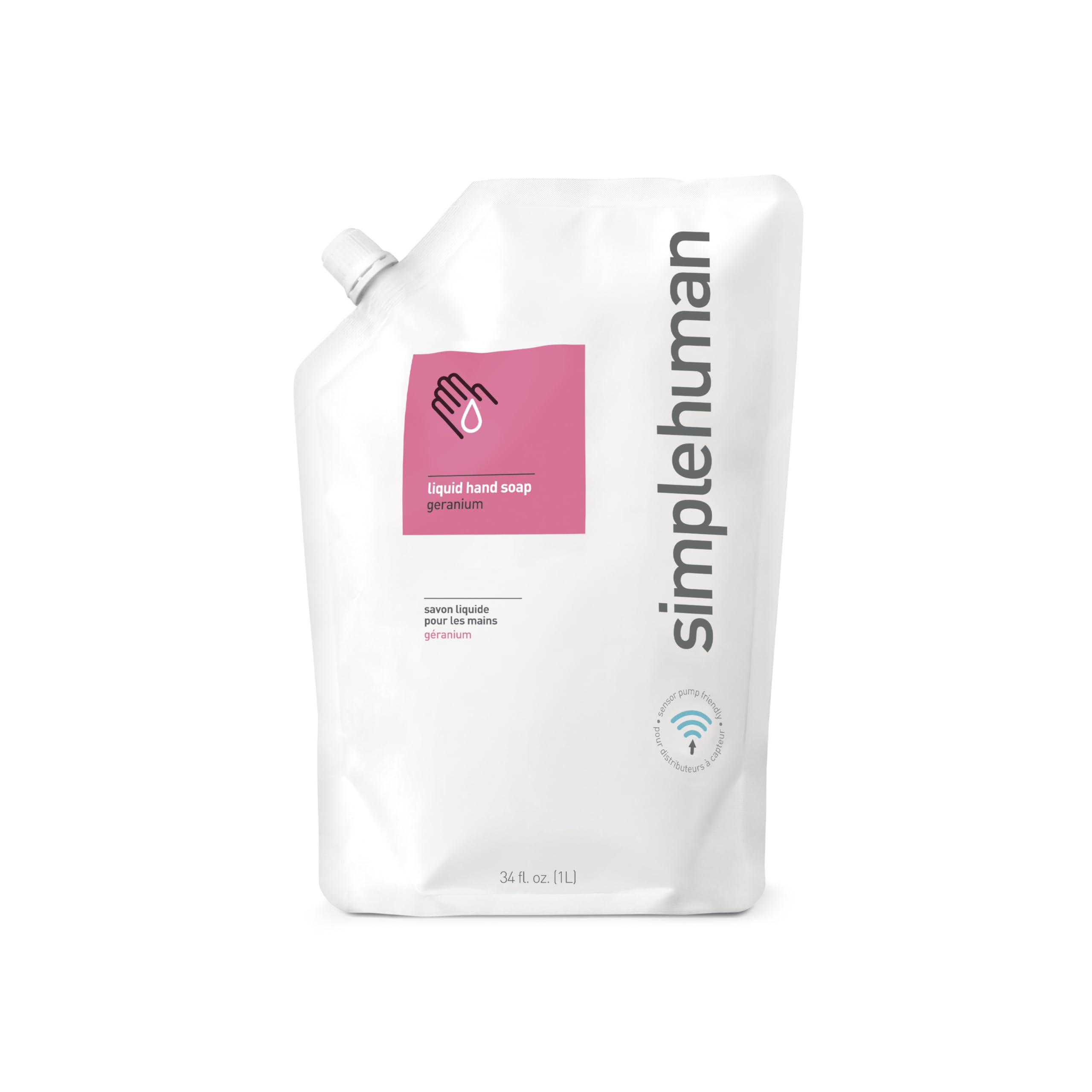 Recambio De Jabón Líquido Para Manos Simplehuman Geranium, 1 L - Venta Internacional.