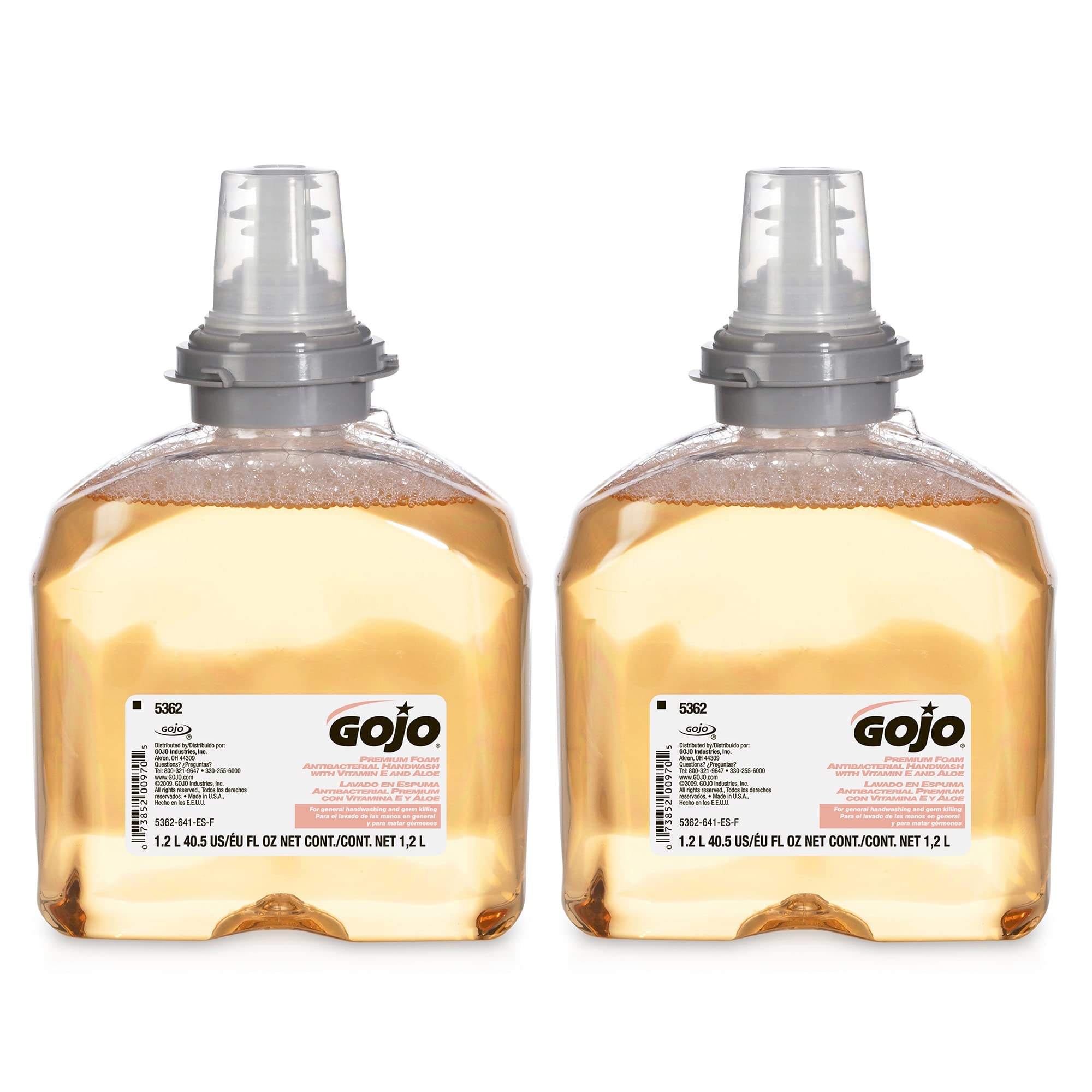 Foto 2 pulgar | Recambios De Jabón En Espuma Para Manos Gojo Tfx Premium 1200 Ml (paquete De 2) - Venta Internacional.