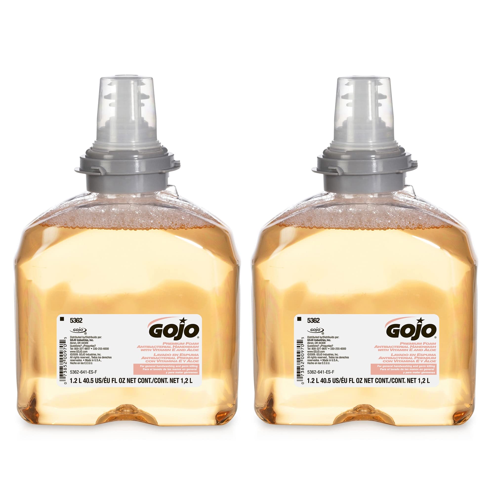 Recambios De Jabón En Espuma Para Manos Gojo Tfx Premium 1200 Ml (paquete De 2) - Venta Internacional.