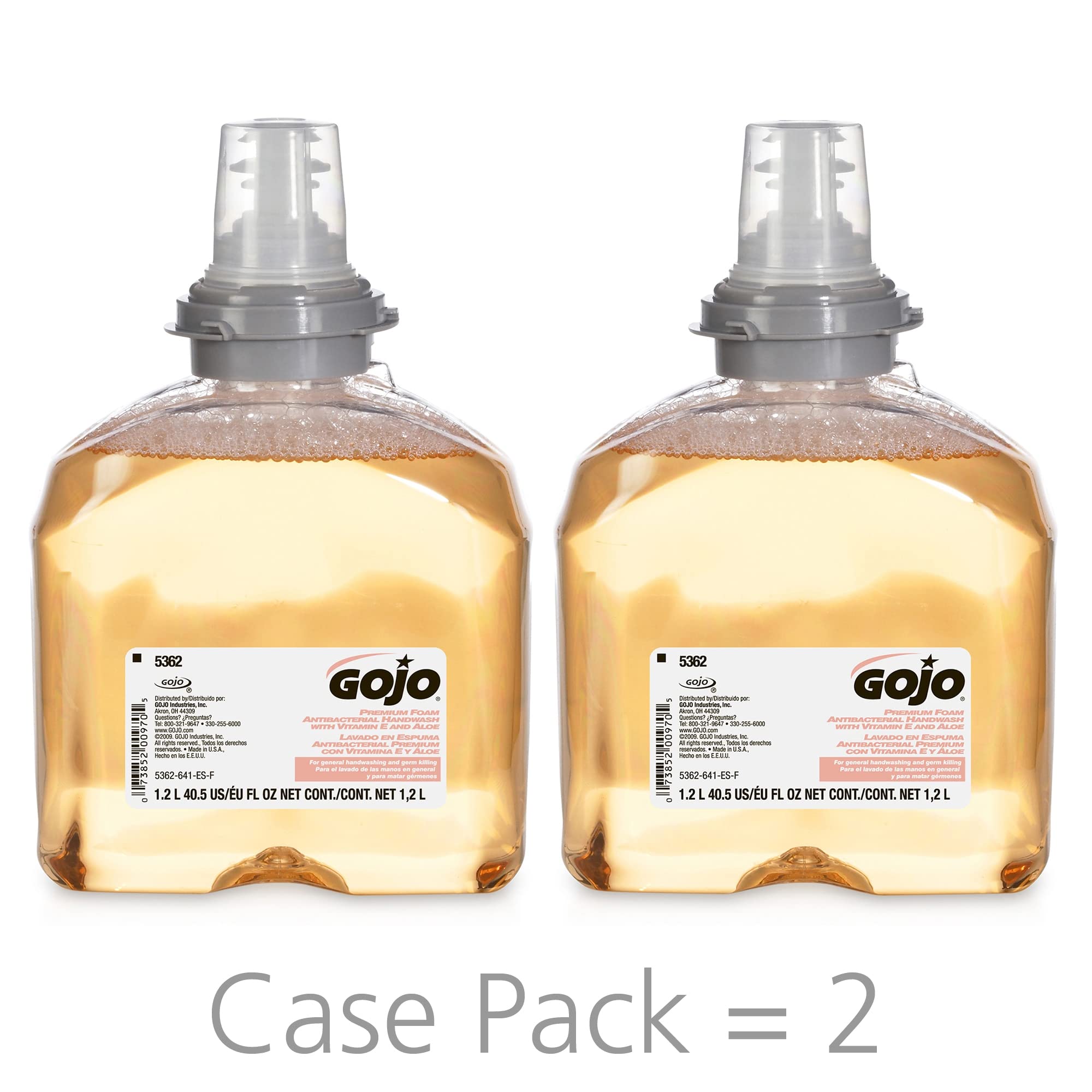 Foto 4 pulgar | Recambios De Jabón En Espuma Para Manos Gojo Tfx Premium 1200 Ml (paquete De 2) - Venta Internacional.