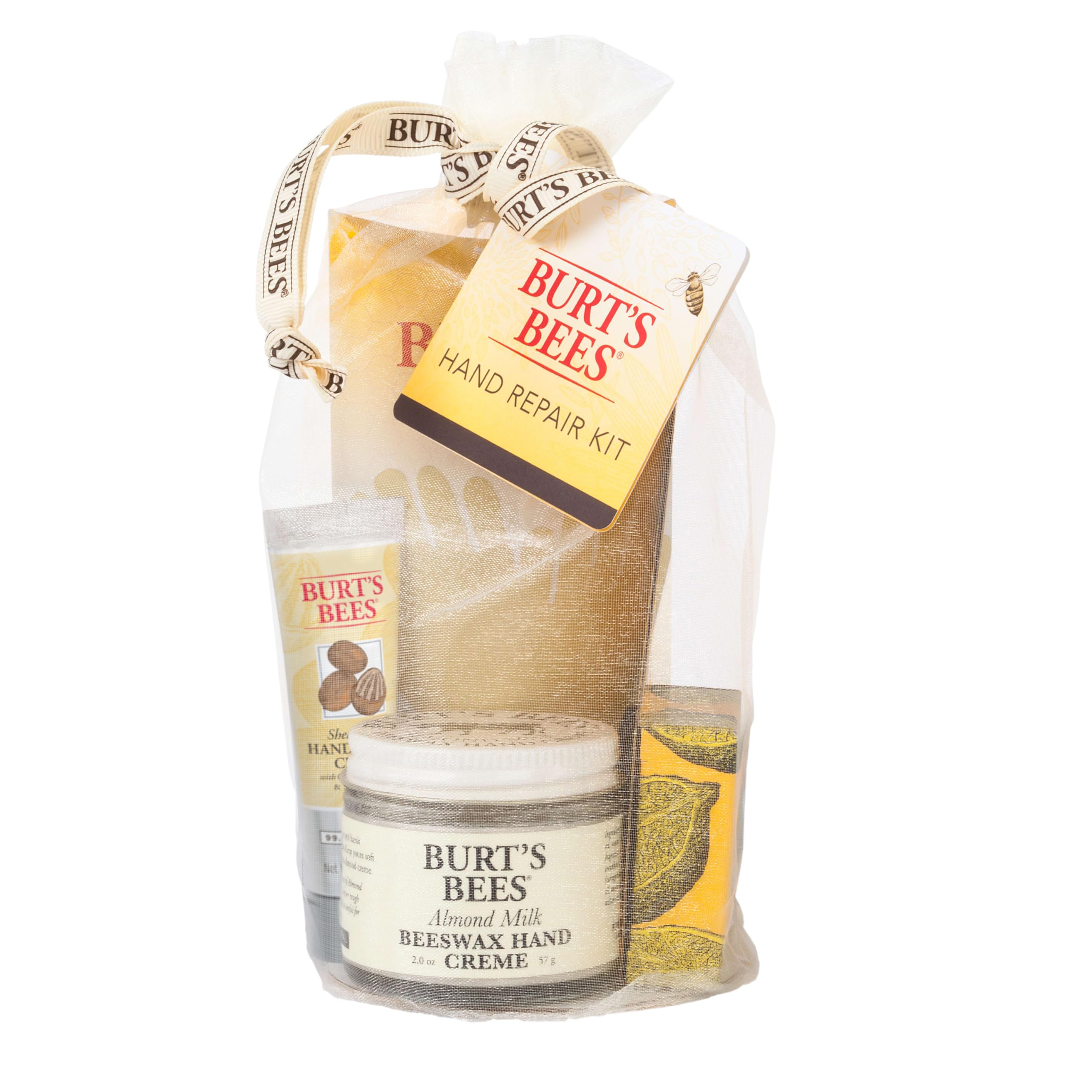 Set De Regalo Para El Cuidado De La Piel Burt's Bees Hand Repair Con Guantes X3 - Venta Internacional.