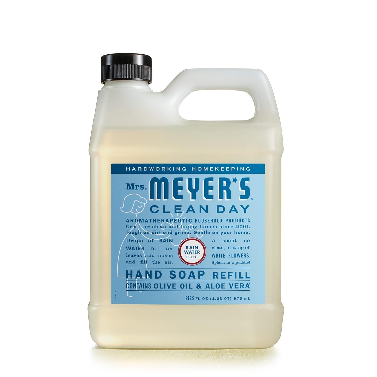 Recambio De Jabón Líquido Para Manos Mrs. Meyer's Clean Day Rainwater 1l - Venta Internacional.