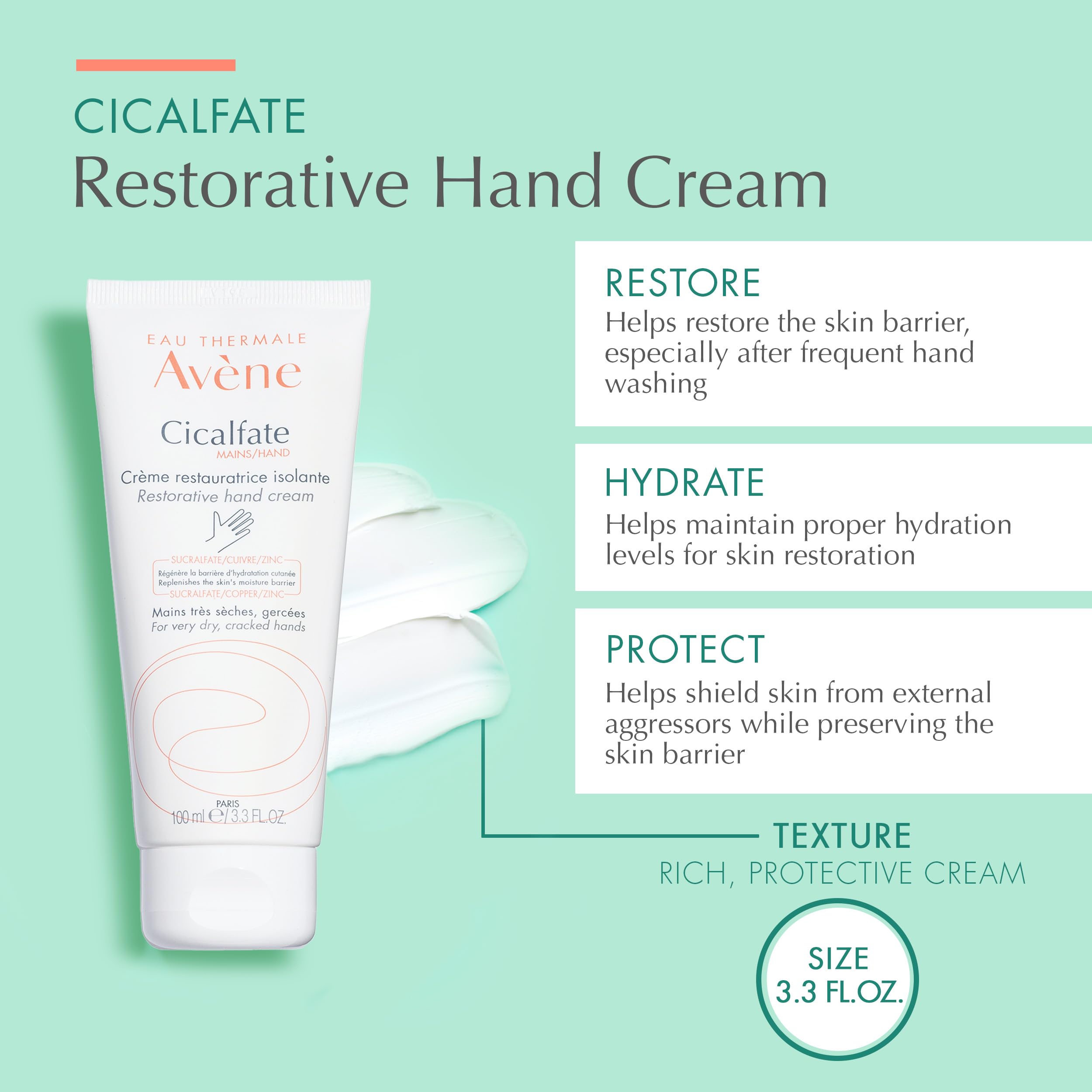 Foto 3 pulgar | Crema De Manos Eau Thermale Avène Cicalfate Hands 100ml - Venta Internacional.