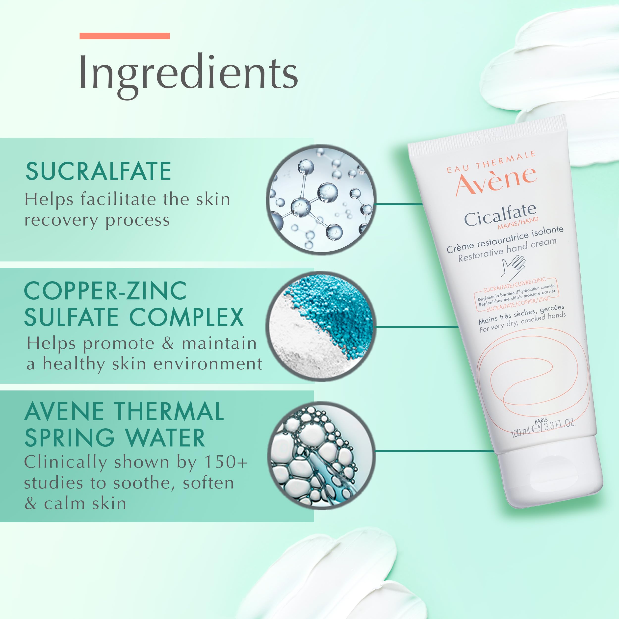 Foto 5 pulgar | Crema De Manos Eau Thermale Avène Cicalfate Hands 100ml - Venta Internacional.