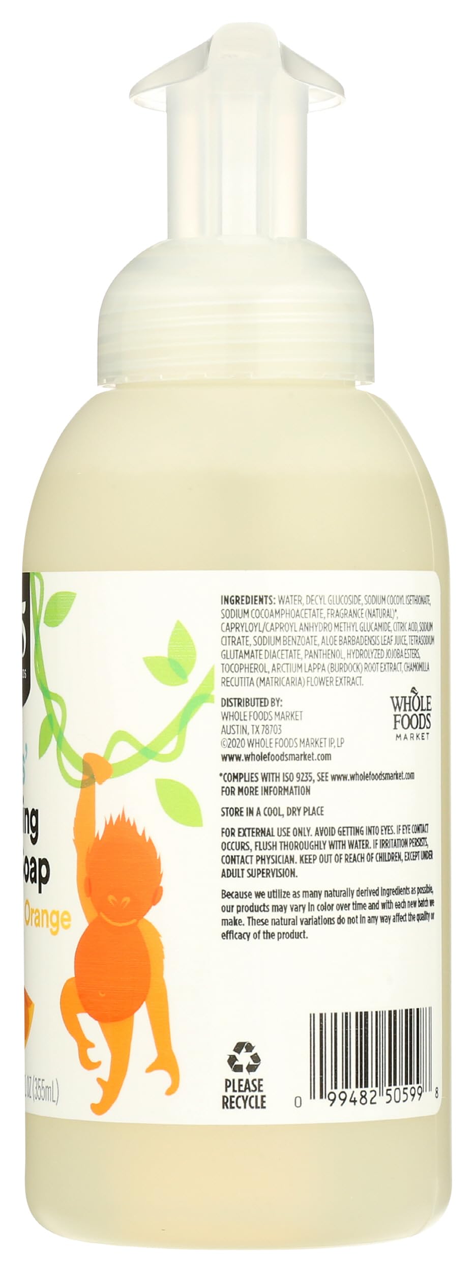 Foto 5 | Jabón De Manos 365 De Whole Foods Market Outstanding Orange, 355 Ml - Venta Internacional.