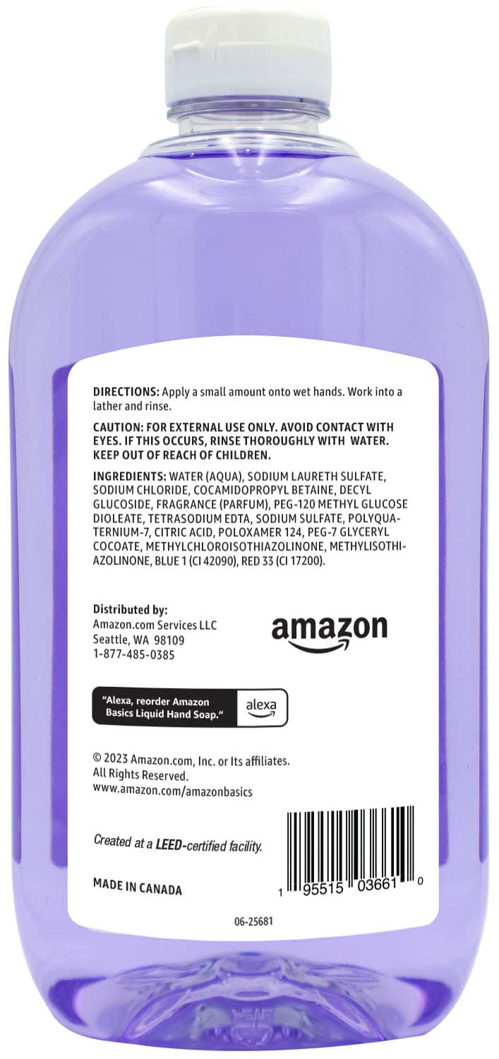 Foto 5 pulgar | Jabón Líquido Para Manos Amazon Basics Original Fresh 960 Ml X2 - Venta Internacional.