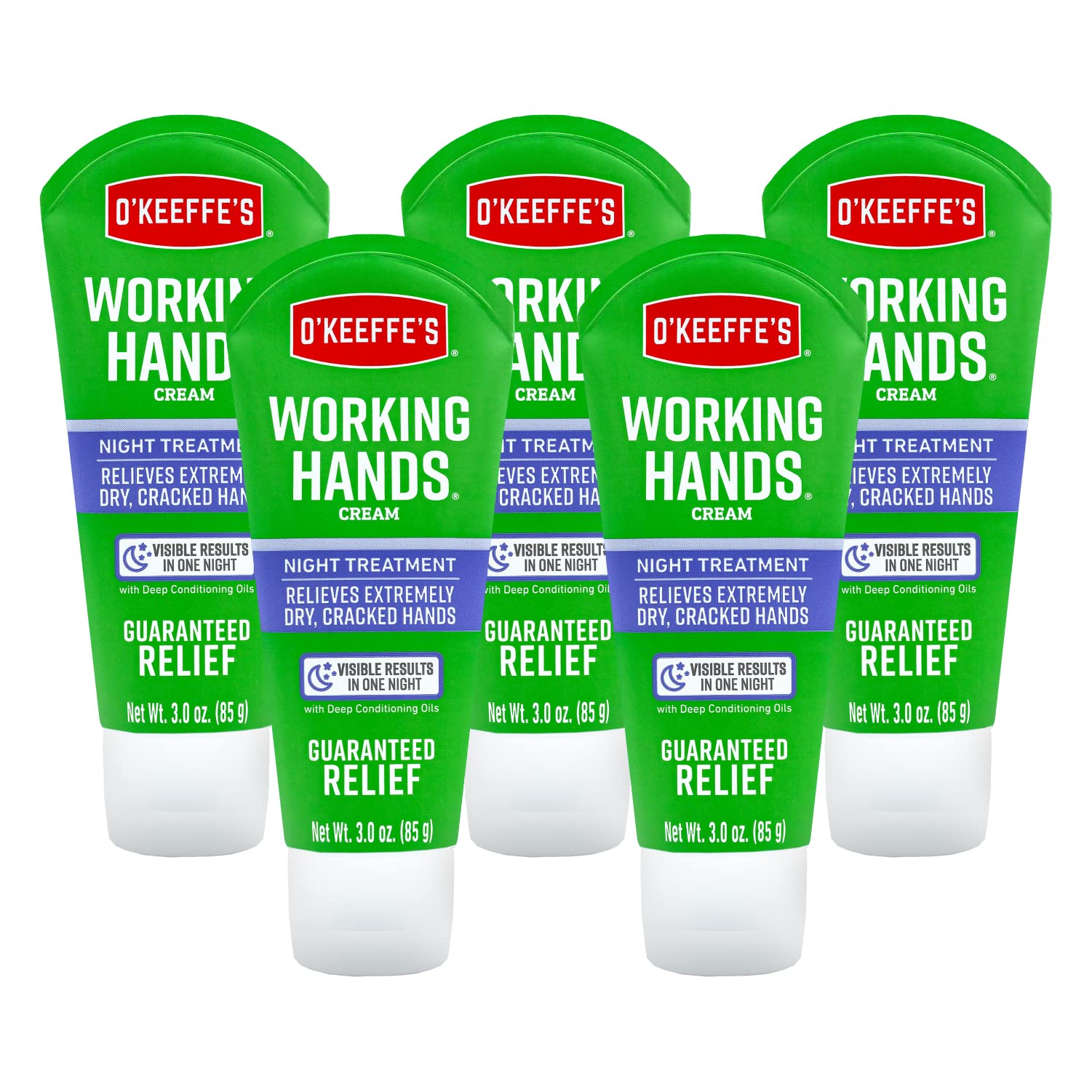 Foto 2 pulgar | Crema De Manos O'keeffe's Working Hands Night Treatment 90 Ml (x5) - Venta Internacional.