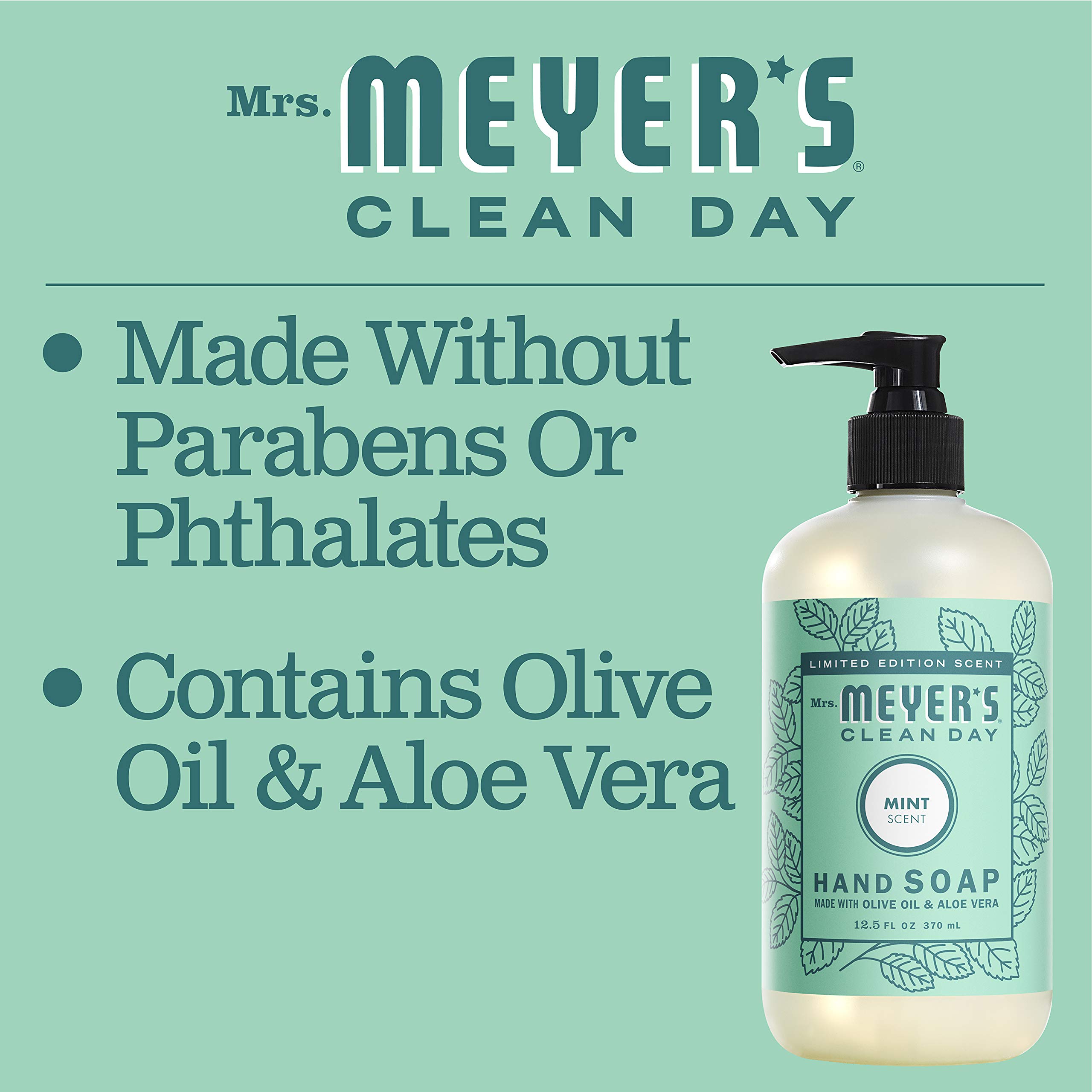 Foto 6 pulgar | Jabón De Manos Mrs. Meyer's Clean Day Edición Limitada Menta 370ml - Venta Internacional.