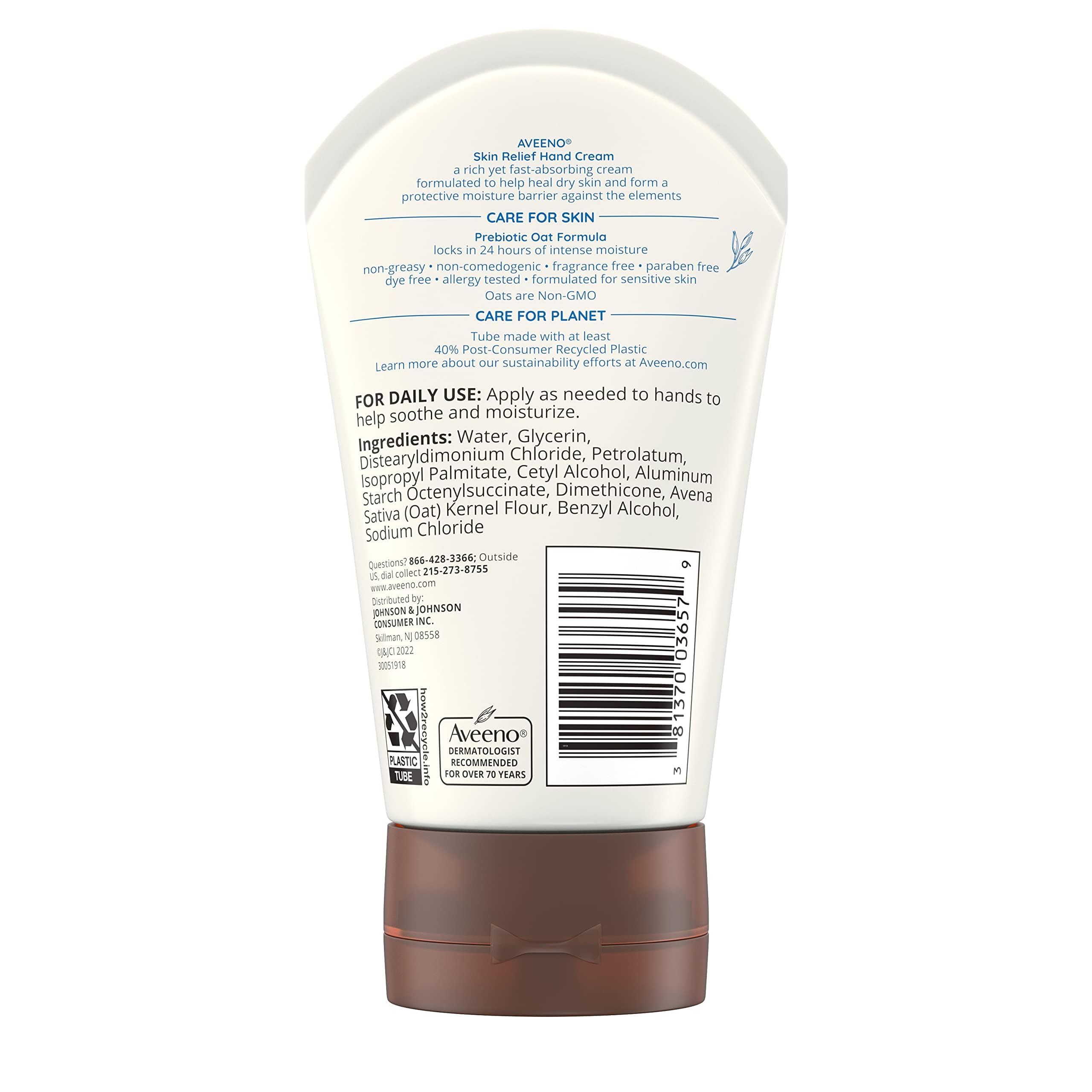 Foto 7 pulgar | Crema De Manos Aveeno Skin Relief Intense Moisture 100 Ml - Venta Internacional.