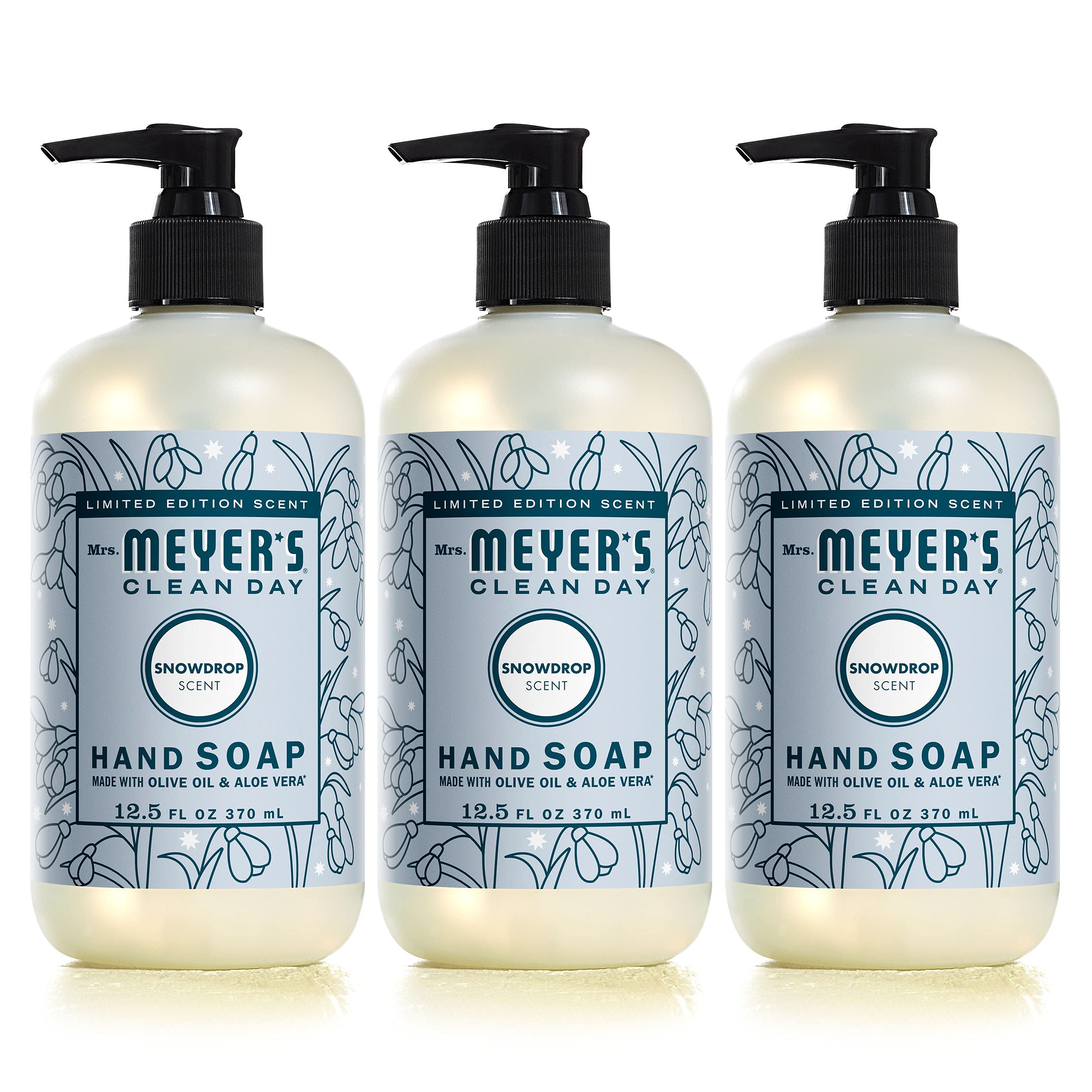 Jabón Líquido Para Manos Mrs. Meyer's Clean Day Snow Drop 370 Ml - Venta Internacional.