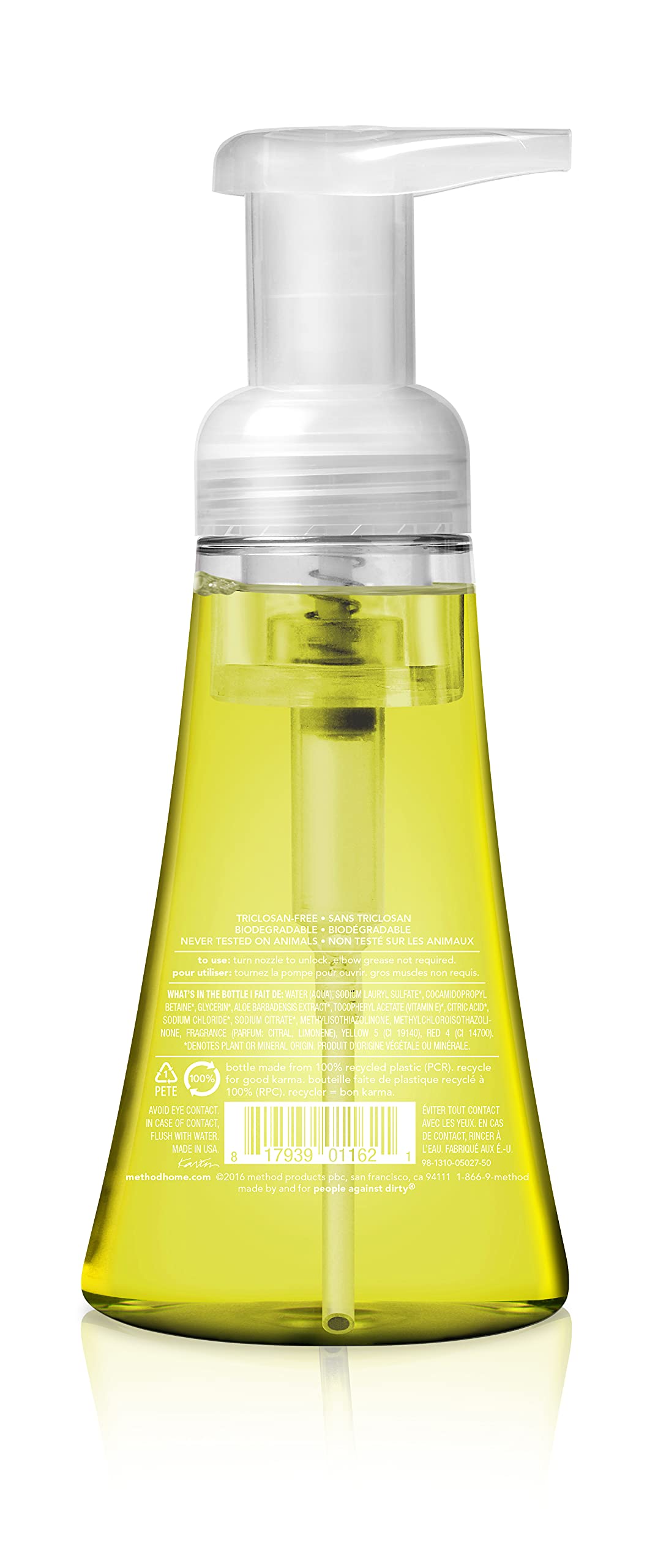 Foto 3 pulgar | Jabón De Manos Method Foaming Lemon Mint, 300 Ml (paquete De 3) - Venta Internacional.