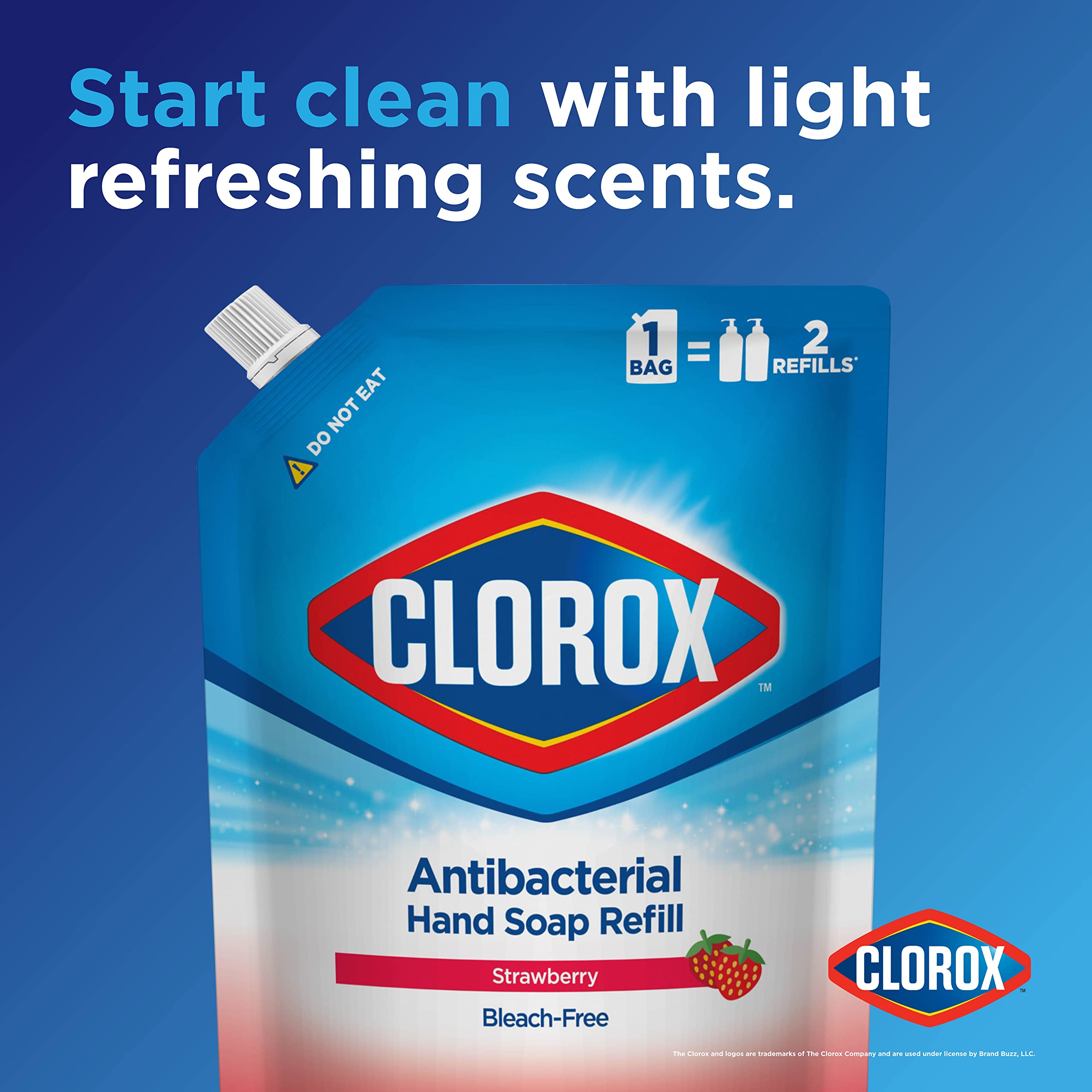 Foto 2 | Recambio De Jabón Líquido Para Manos Clorox, 1 Litro, Aroma A Fresa - Venta Internacional.