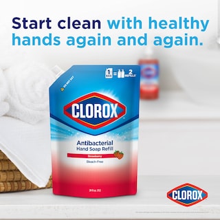 Foto 3 | Recambio De Jabón Líquido Para Manos Clorox, 1 Litro, Aroma A Fresa - Venta Internacional.