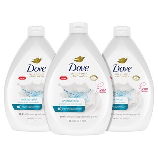 Foto 1 | Hand Wash Dove Antibacterial Care & Protect, 1 Litro, Paquete De 3 - Venta Internacional.