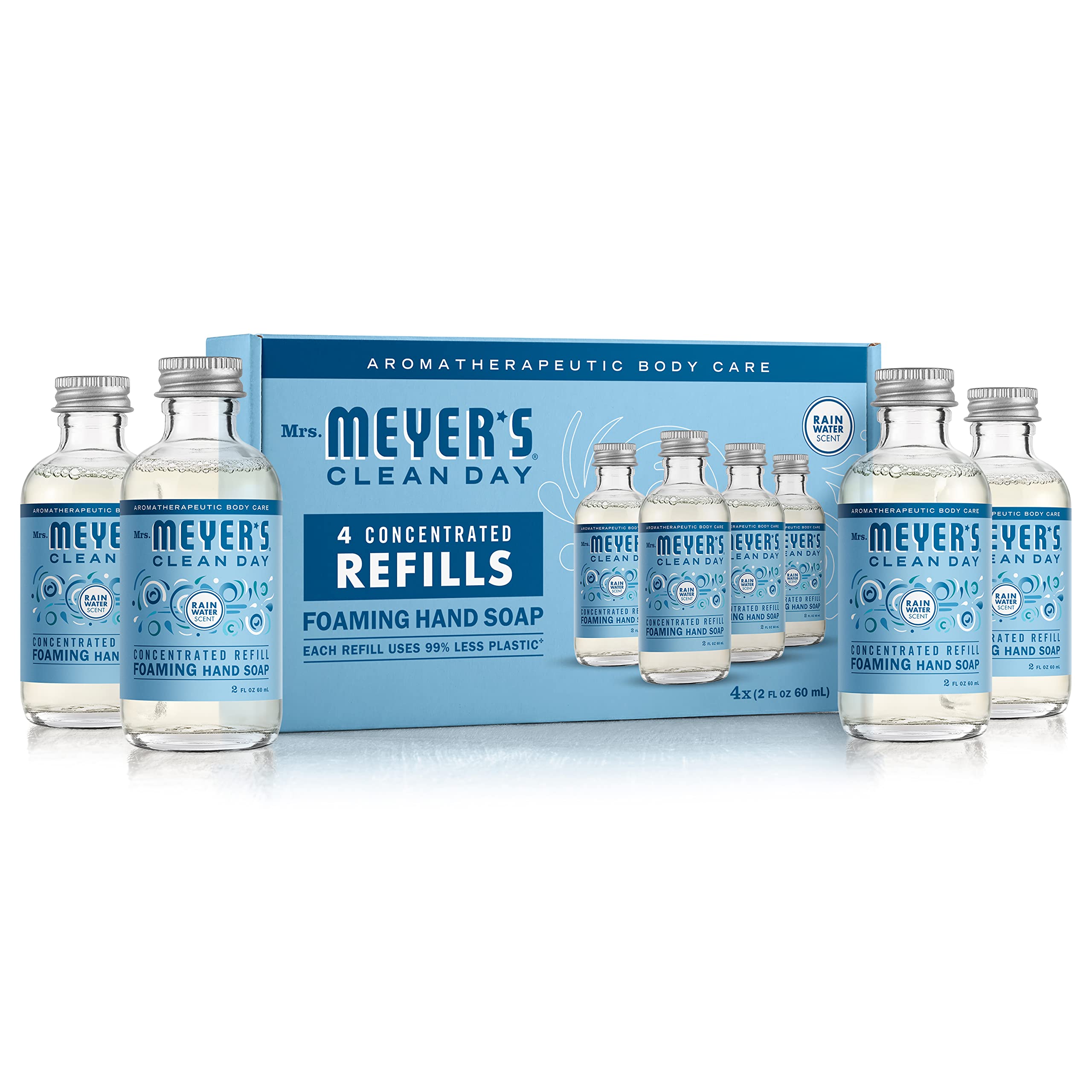 Foto 1 | Jabón Espumoso Para Manos Rellenos Mrs. Meyer's Clean Day, 60 Ml X 4 - Venta Internacional.