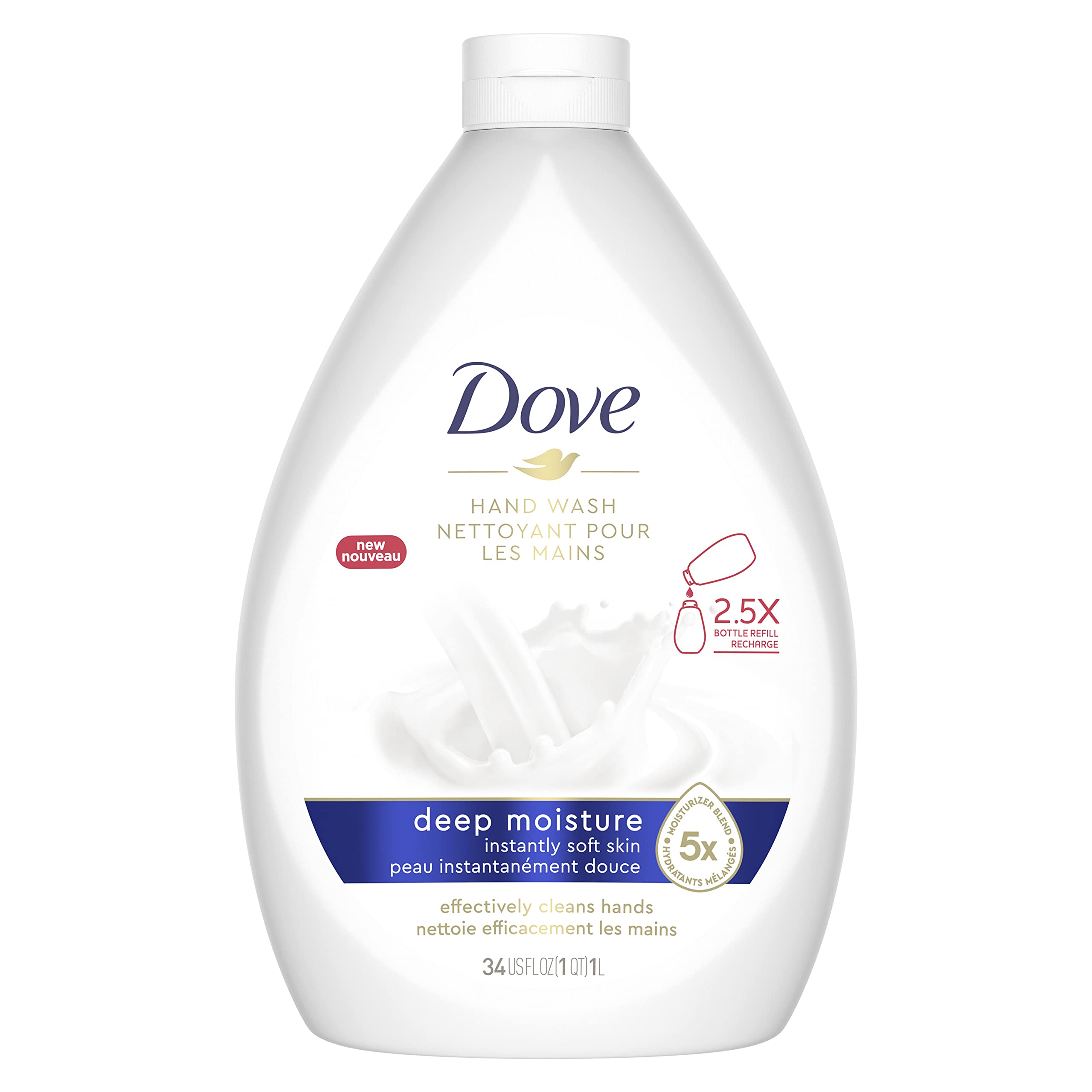 Foto 2 pulgar | Hand Wash Dove Advanced Care Deep Moisture, 1 Litro, Paquete De 3 - Venta Internacional.