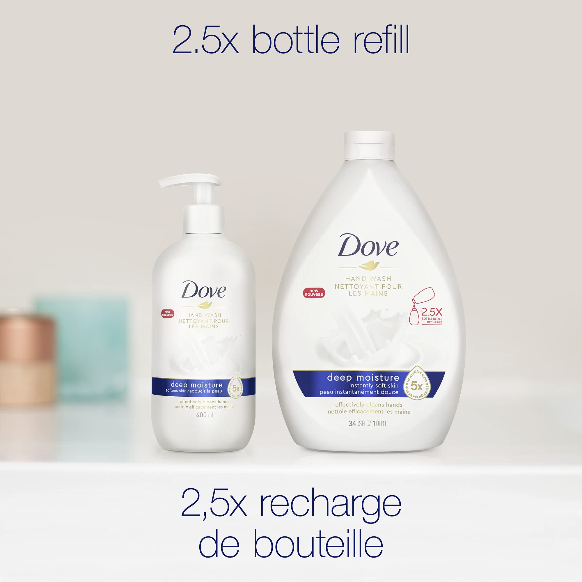 Foto 6 pulgar | Hand Wash Dove Advanced Care Deep Moisture, 1 Litro, Paquete De 3 - Venta Internacional.