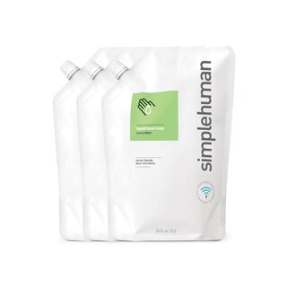 Foto 1 | Jabón De Manos Humectante Simplehuman Pepino Refill, 1 L (paquete De 3) - Venta Internacional.