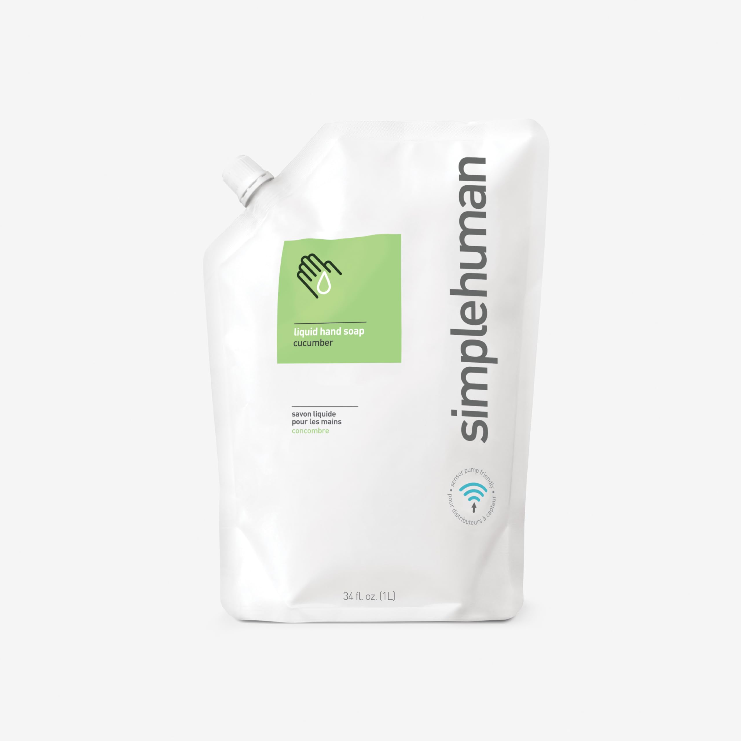 Foto 3 pulgar | Jabón De Manos Humectante Simplehuman Pepino Refill, 1 L (paquete De 3) - Venta Internacional.