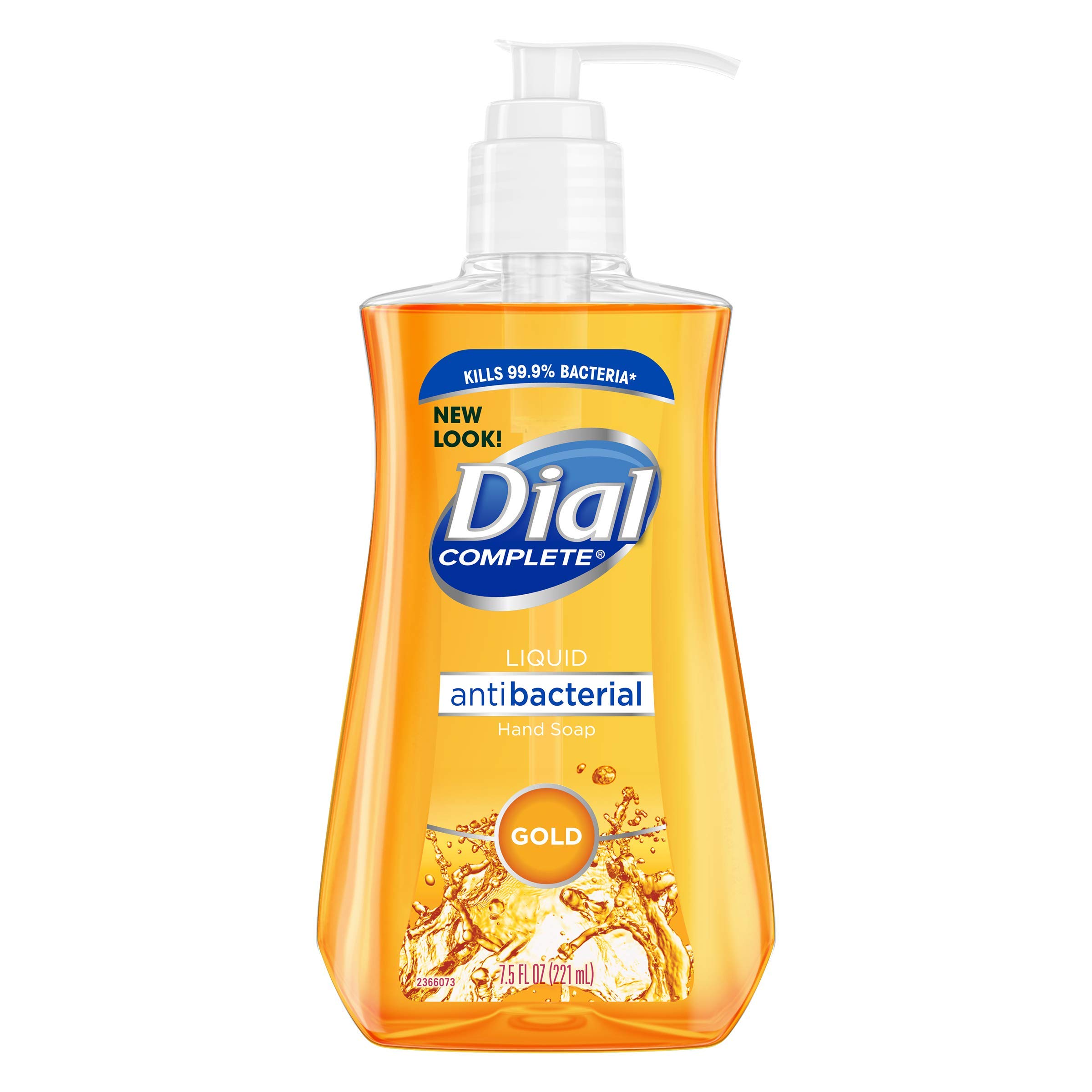 Jabón Líquido Para Manos Con Esfera, Antibacteriano, Dorado, 221 Ml - Venta Internacional.