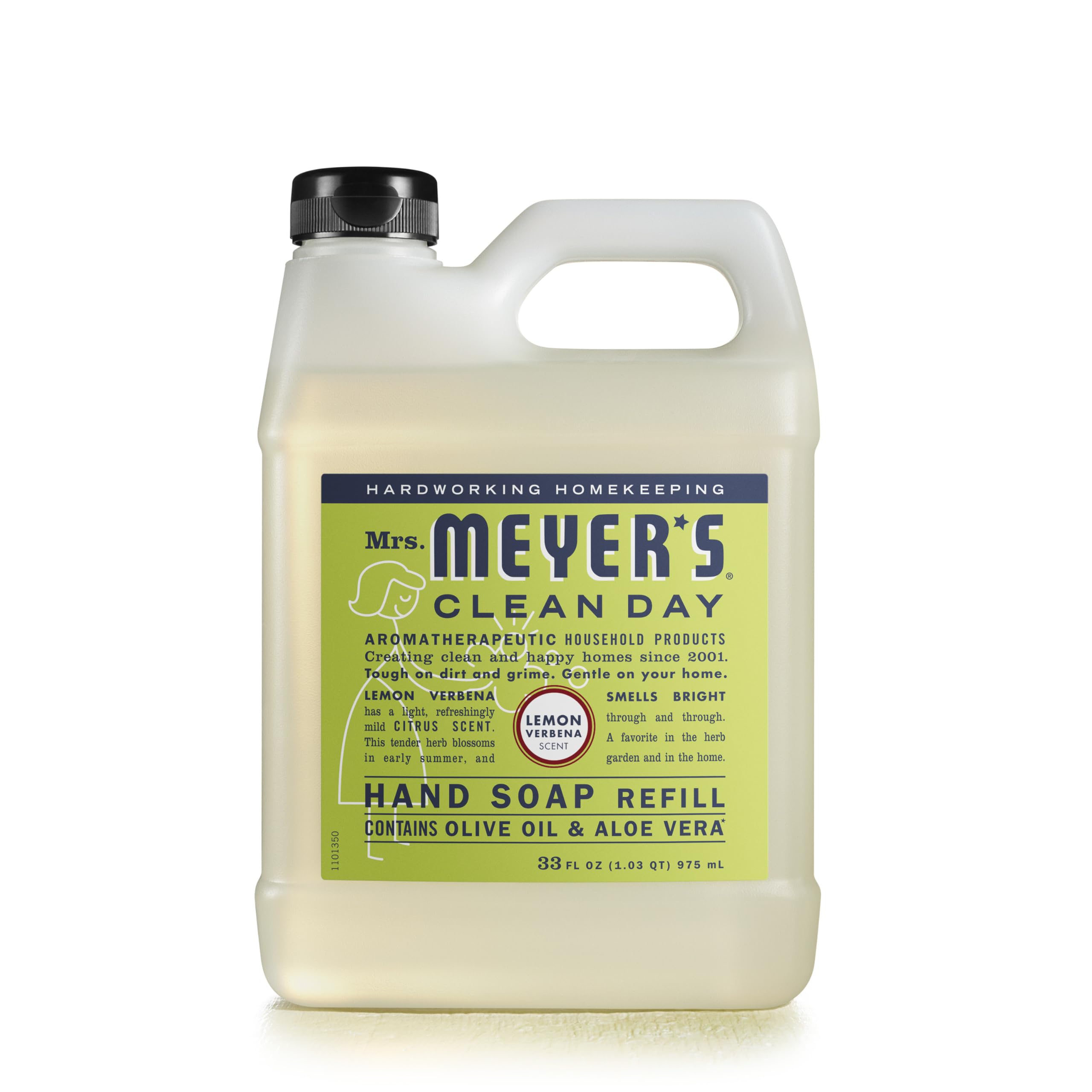 Recambio De Jabón De Manos Mrs. Meyer's Clean Day Lemon Verbena, 1 Litro - Venta Internacional.