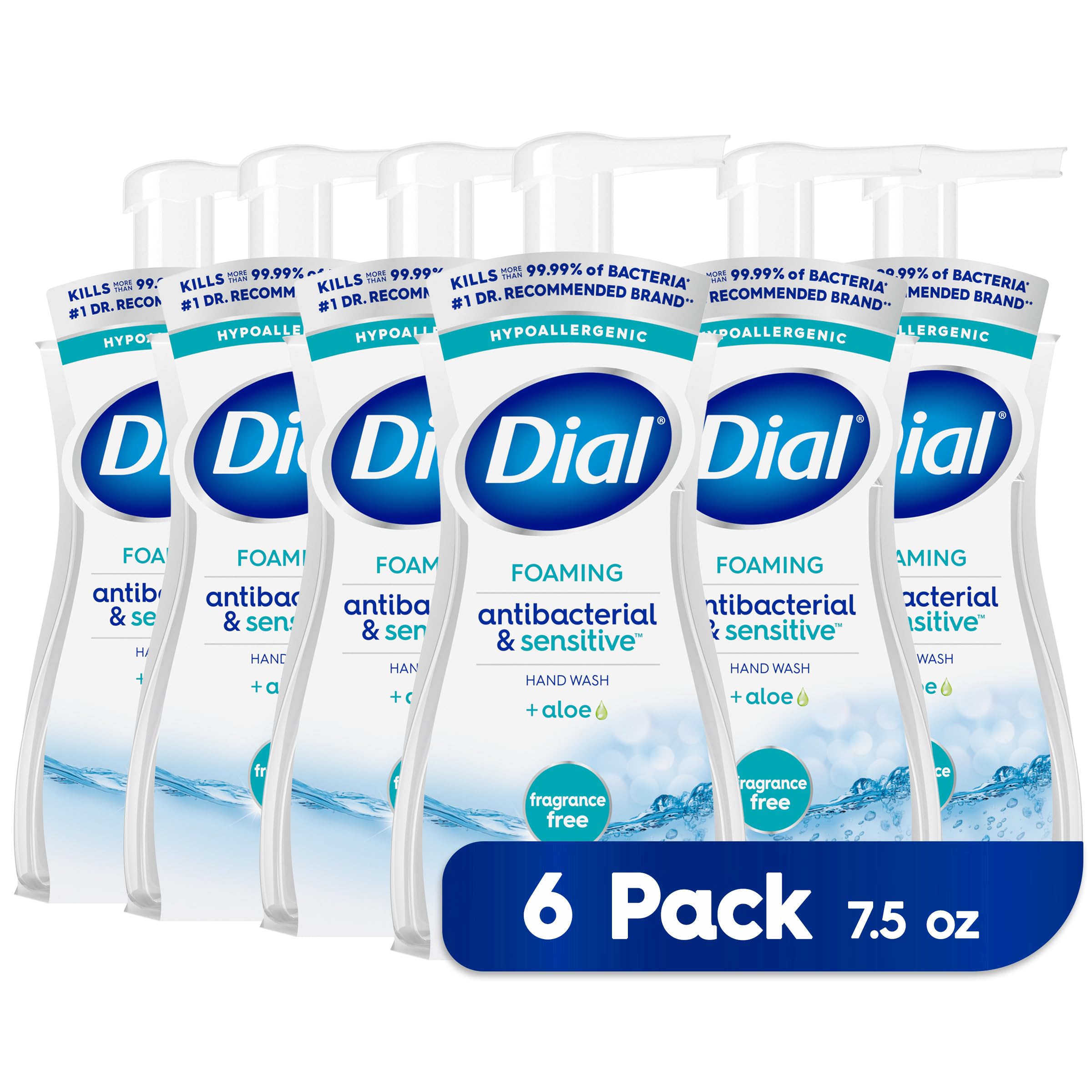 Foto 2 pulgar | Dial De Lavado A Mano Antibacteriano Y Sensible, 221 Ml (paquete De 6) - Venta Internacional.