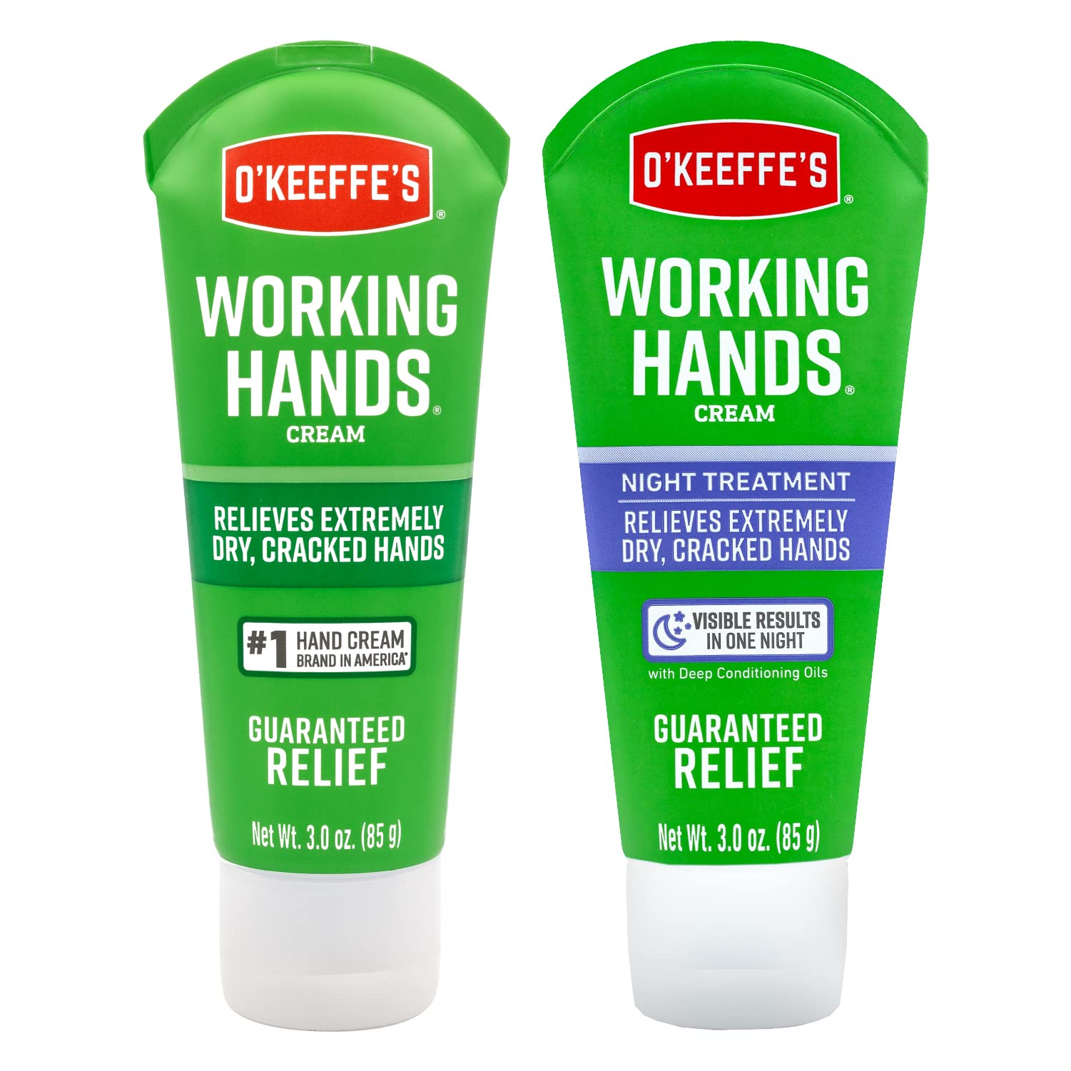 Foto 2 pulgar | Crema De Manos O'keeffe's Working Hands, Tubo De 90 Ml Y Tratamiento Nocturno - Venta Internacional.