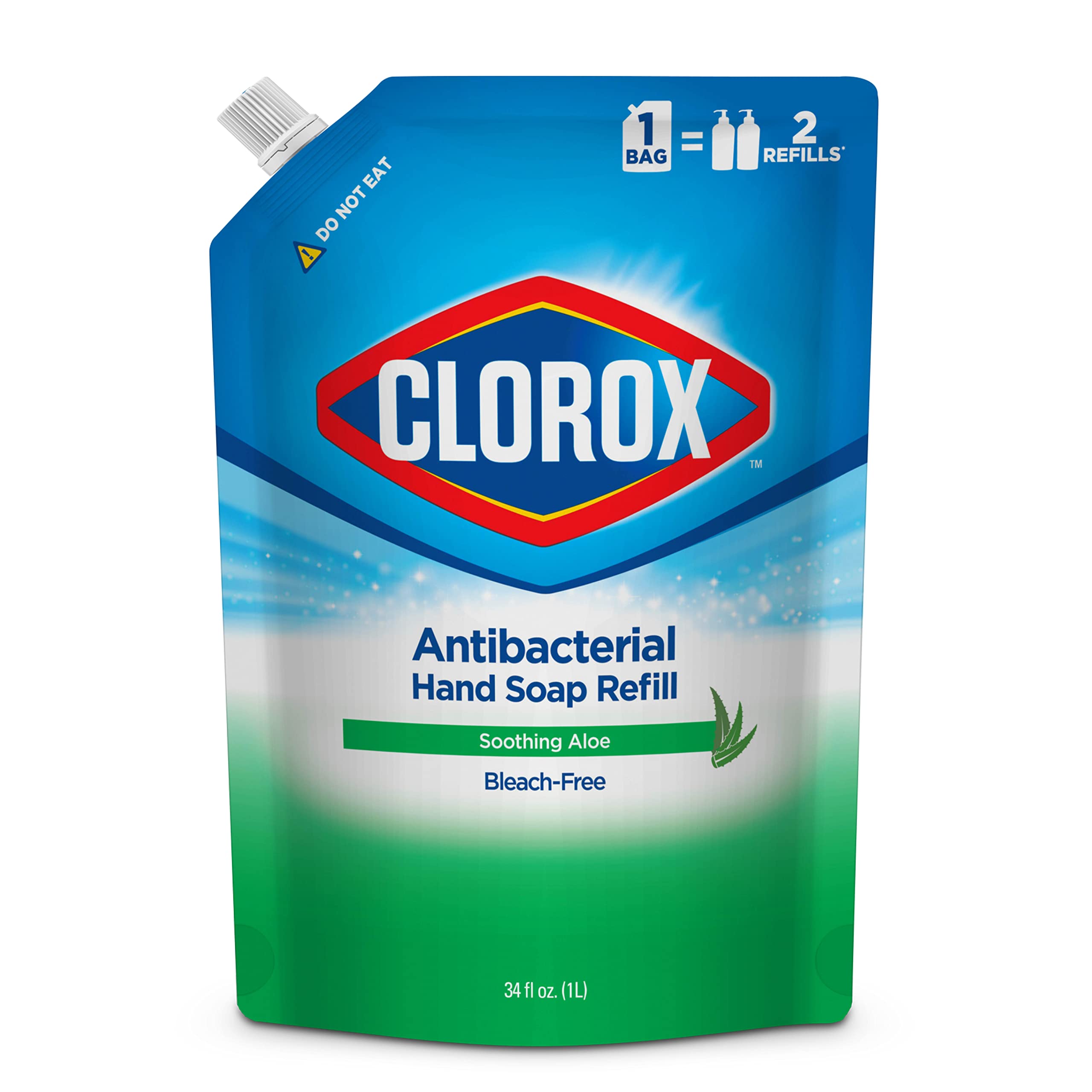 Foto 2 pulgar | Recambio De Jabón Líquido Para Manos Clorox Antibacterial, 1 Litro, Calmante Y Aloe - Venta Internacional.