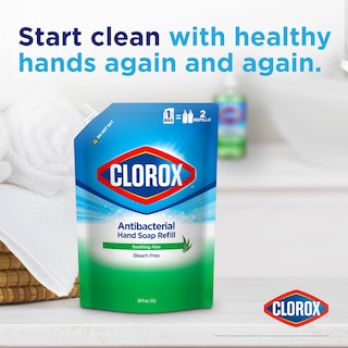 Foto 3 | Recambio De Jabón Líquido Para Manos Clorox Antibacterial, 1 Litro, Calmante Y Aloe - Venta Internacional.