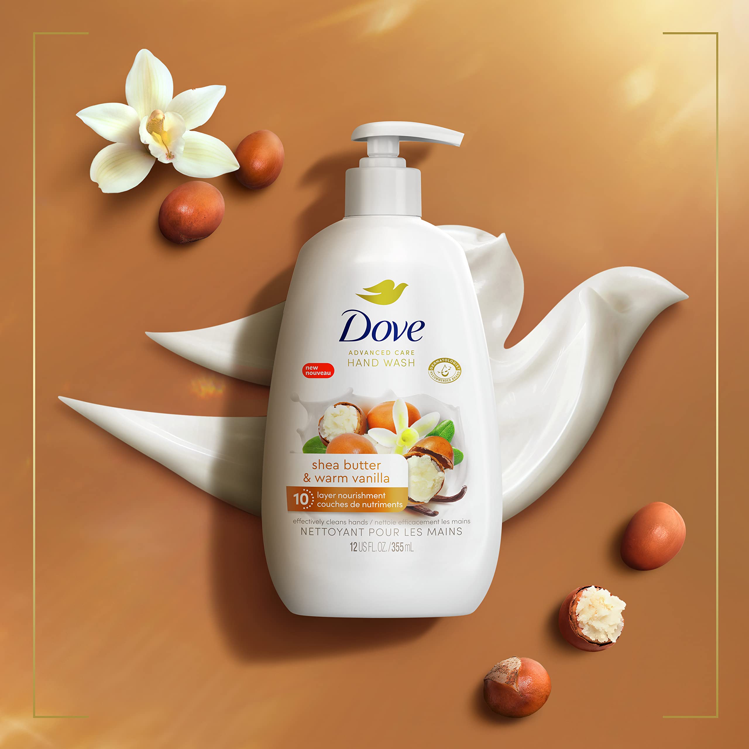 Foto 2 | Hand Wash Dove Advanced Care Con Manteca De Karité Y Vainilla Caliente, 12 Ml - Venta Internacional.