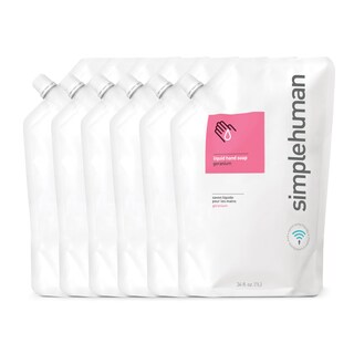 Foto 1 | Recambio De Jabón Líquido Para Manos Simplehuman Geranium, 1 Litro, Paquete De 6 - Venta Internacional.