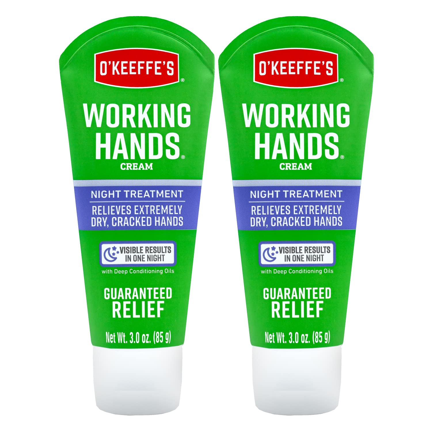 Foto 2 pulgar | Crema De Manos O'keeffe's Working Hands Night Treatment 90 Ml (x2) - Venta Internacional.