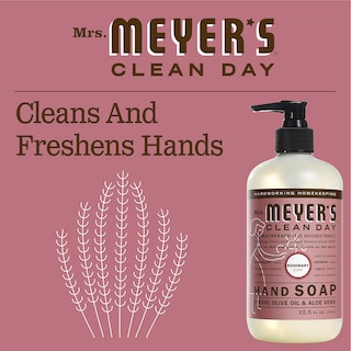 Foto 2 | Jabón De Manos Mrs. Meyer's Clean Day Rosemary 370 Ml Con Aceites Esenciales - Venta Internacional.