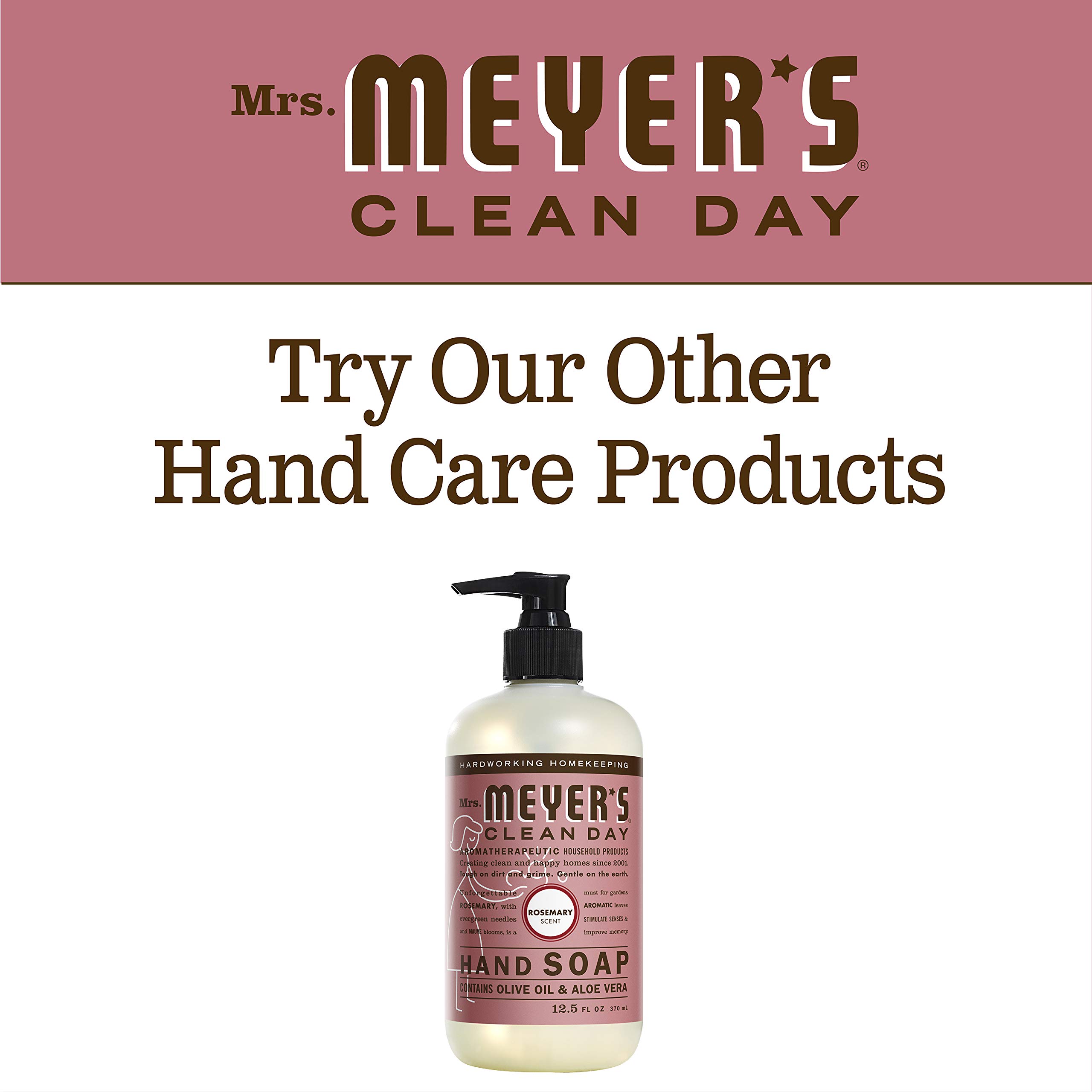 Foto 6 pulgar | Jabón De Manos Mrs. Meyer's Clean Day Rosemary 370 Ml Con Aceites Esenciales - Venta Internacional.