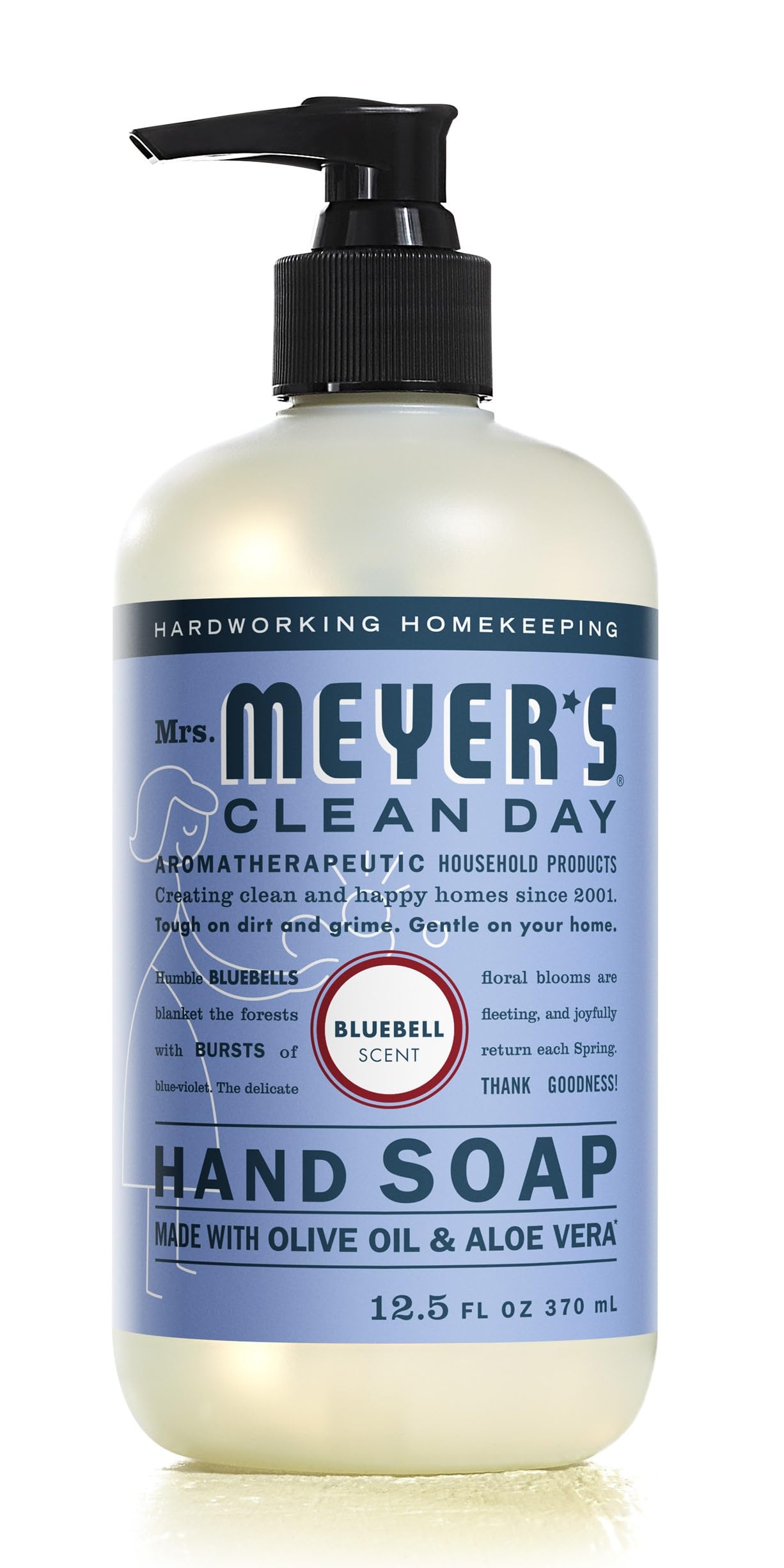 Jabón De Manos Mrs. Meyer's Clean Day Bluebell 370ml - Venta Internacional.